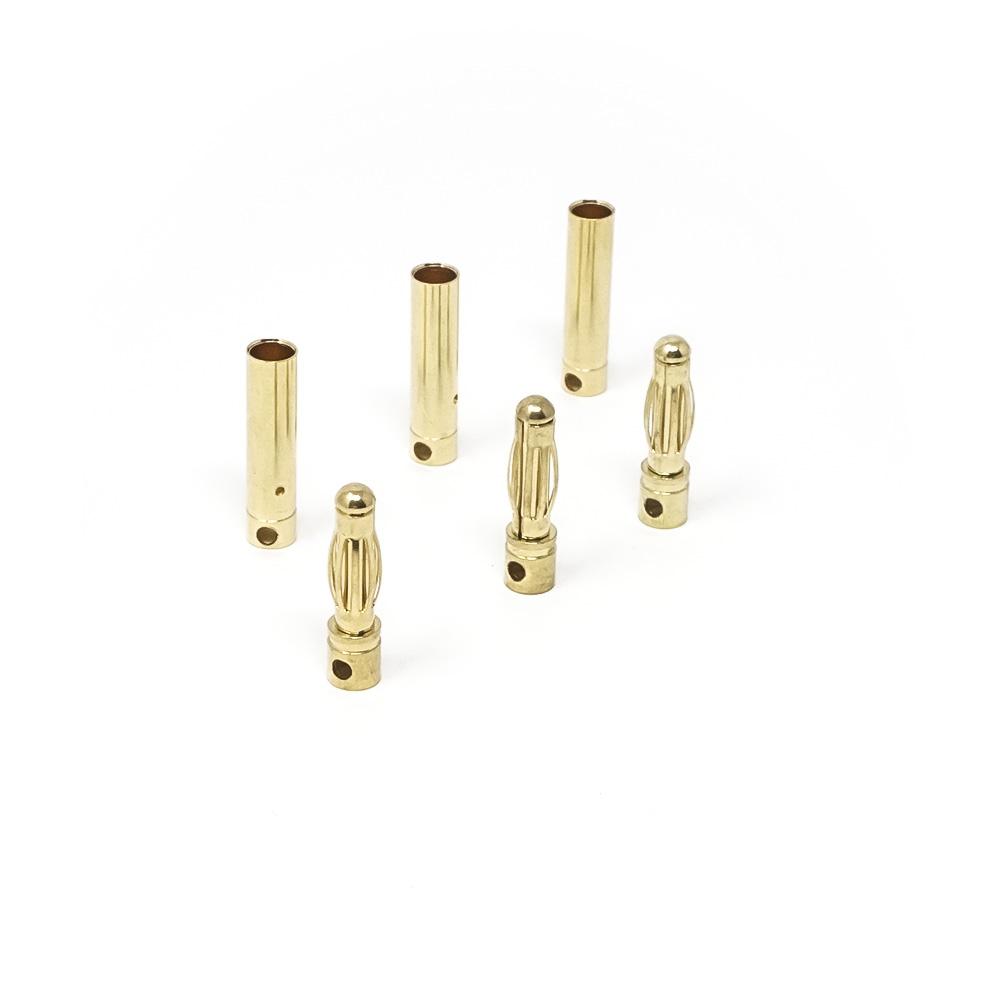  Gold Bullet Banana Connector 3 Pack - Choose Your Size、mySite、merchandisen