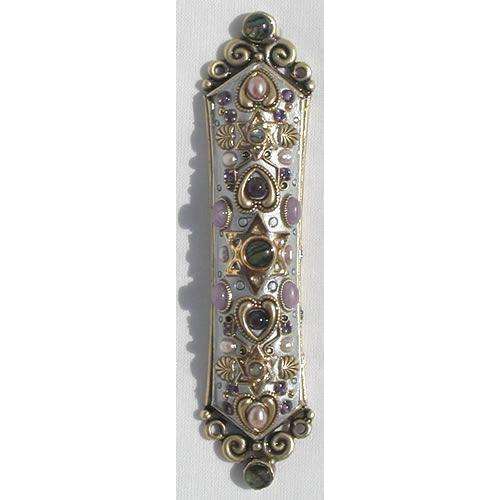 Michal Golan Abalone, Amethyst and Pearl Mezuzah、mySite、topwebapps