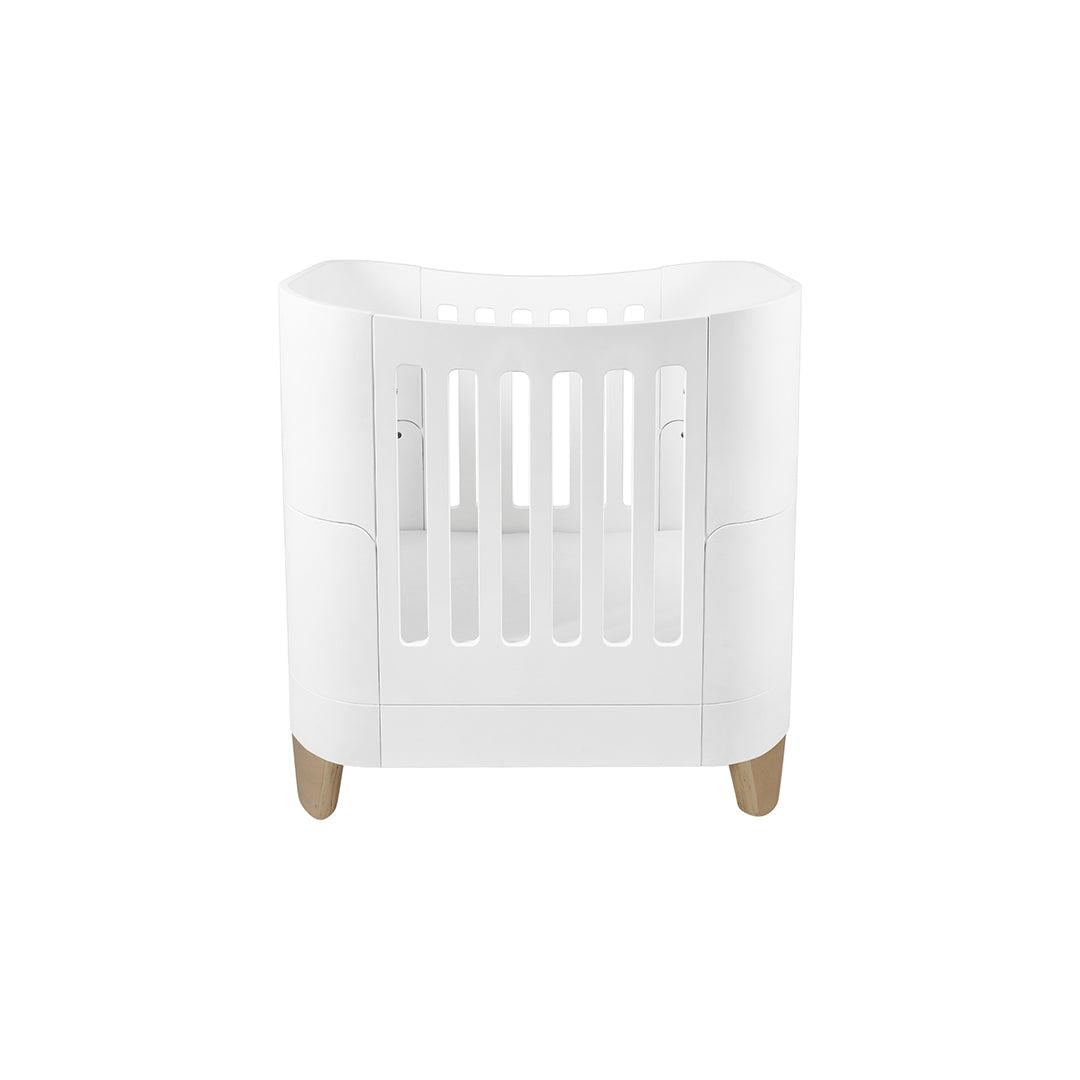  Gaia Baby Serena All-In-One Includes Bedside (Incl Bedside mattress), Mini Cot & Cot Bed - White / Natural、mySite、merchandisen