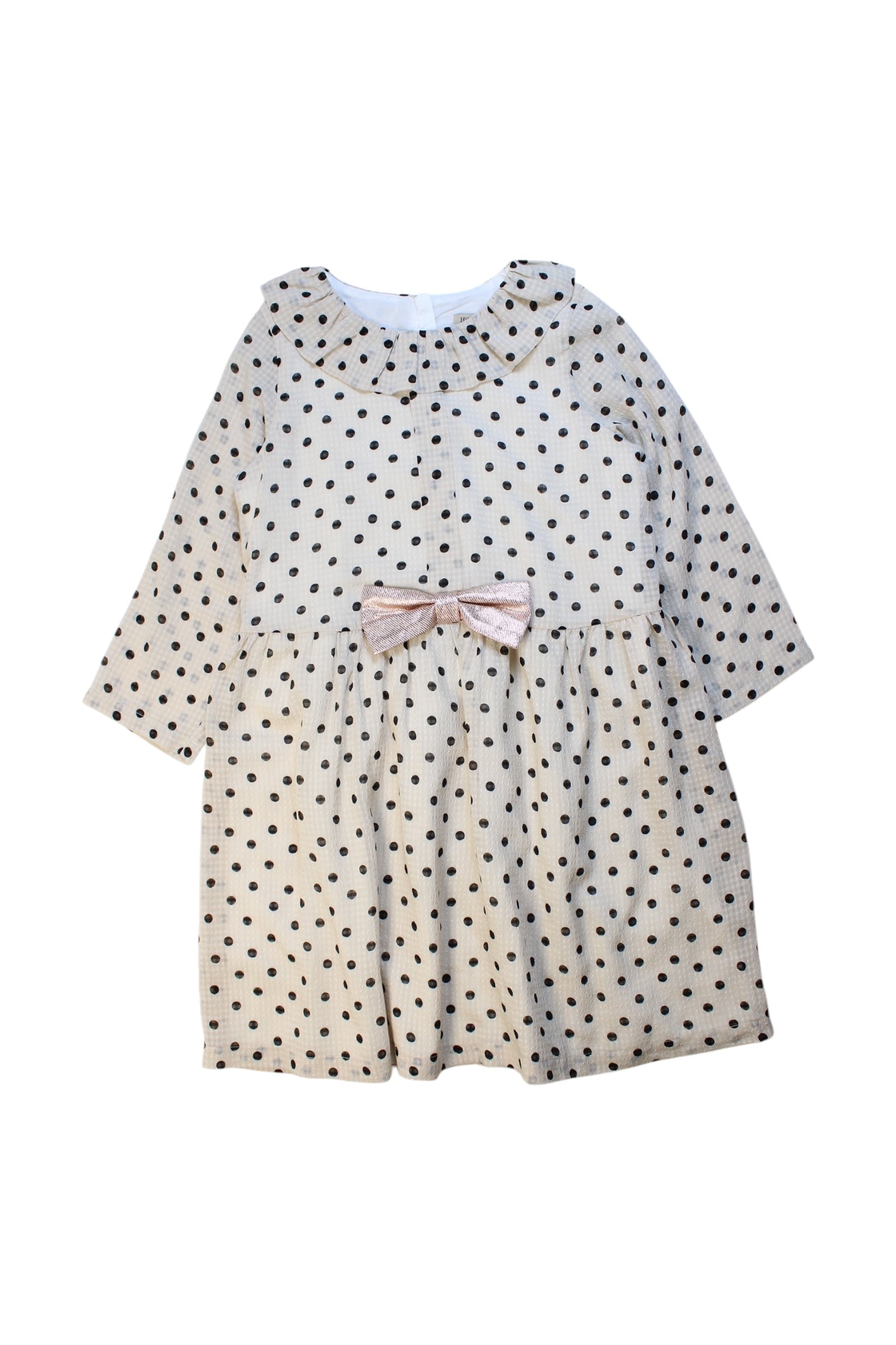 Hucklebones Polka Dot Dress With Bow 10Y、mySite、g9winljtr