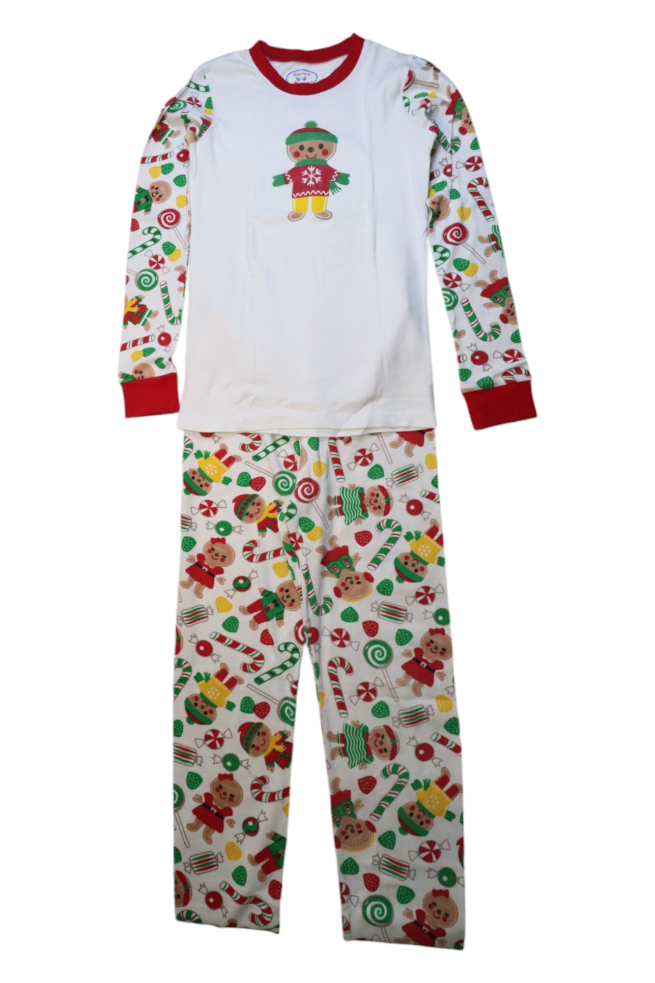 Sara's Prints Gingerbread Man Pyjama Set 12Y、mySite、g9winljtr