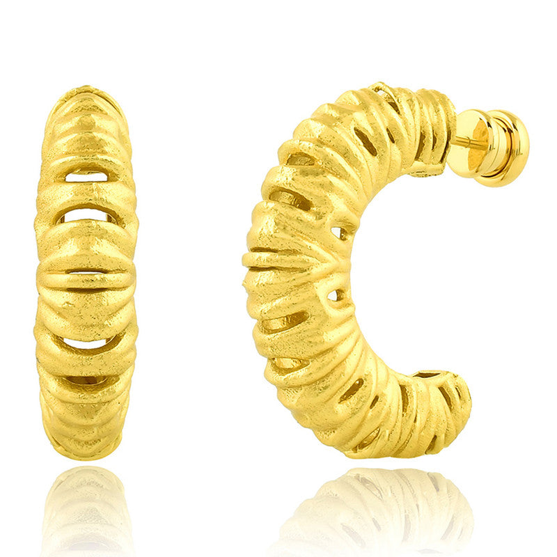 Squiggle Hoop Earrings | 14K Gold Plated、mySite、camillekostekn