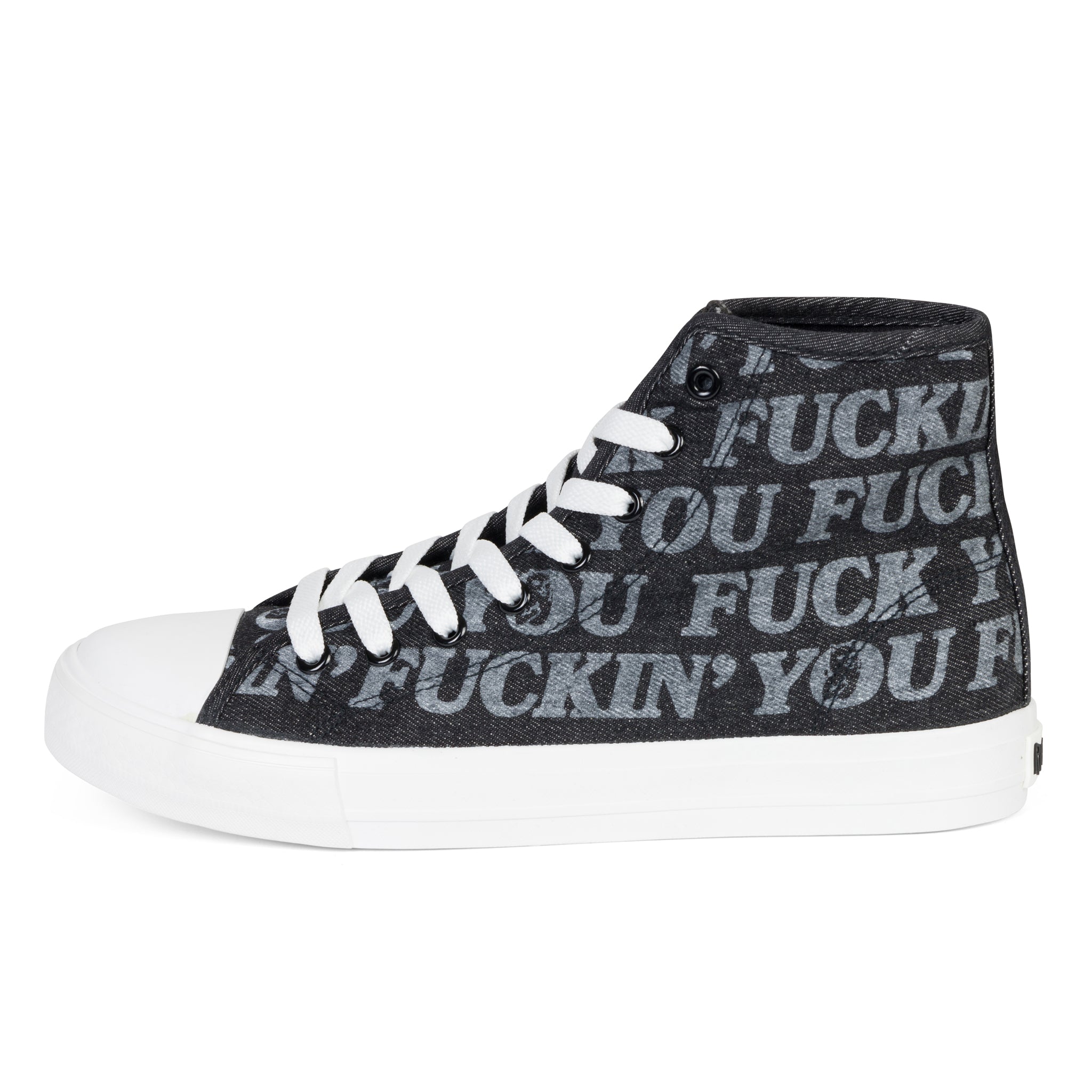  Fuckin Fuck High Top Shoes (Black)、mySite、merchandisen