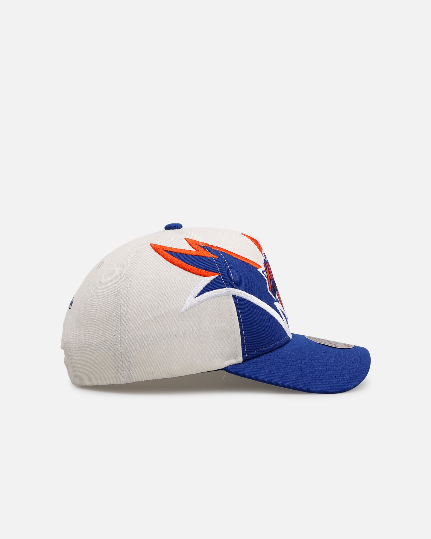 Mitchell & Ness New York Knicks 'Shark Tooth' Pro Pinch Snapback Cream/Blue、mySite、zt4zffjzw