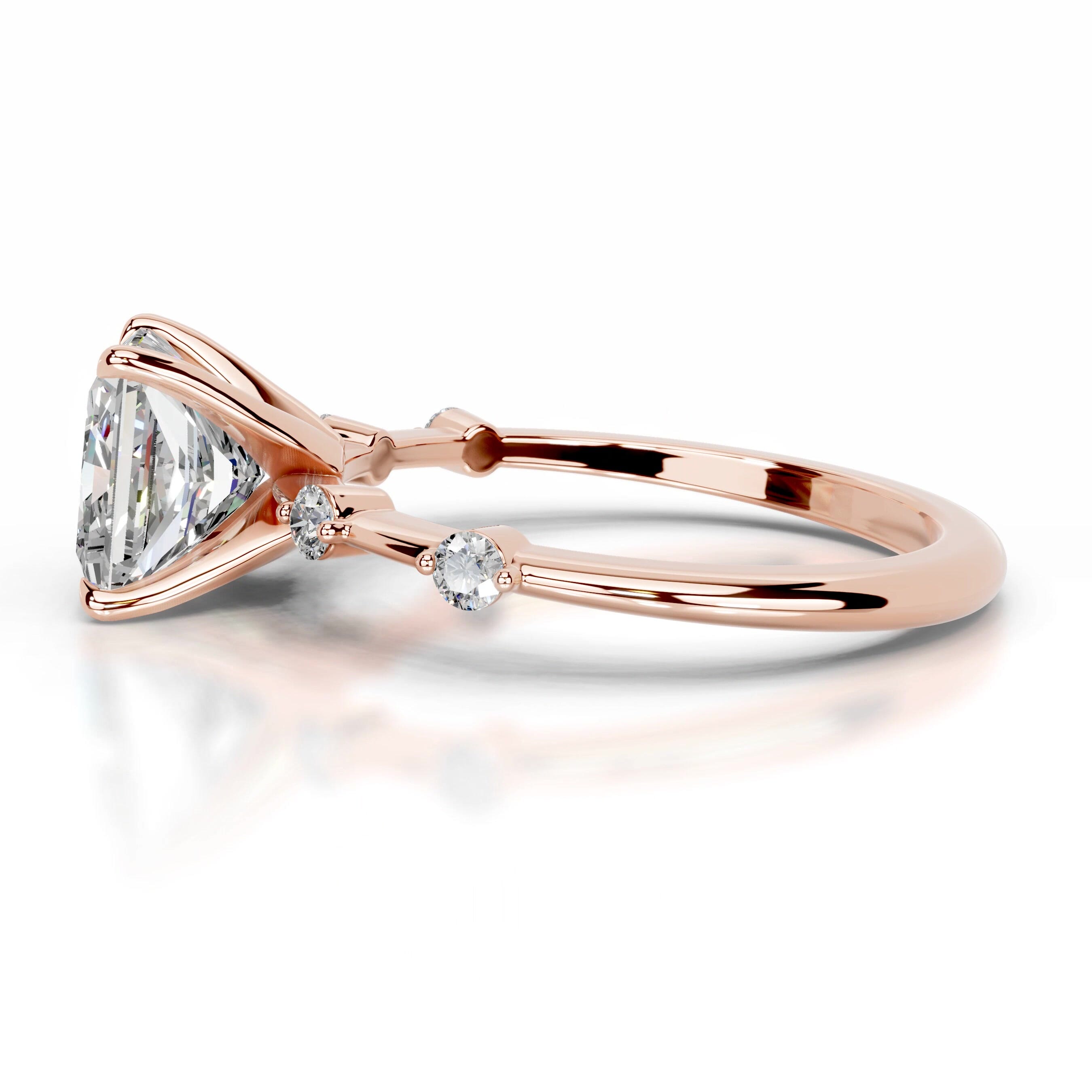 Timmey Moissanite & Diamond Ring - 14K Rose Gold、mySite、hinf8tx79