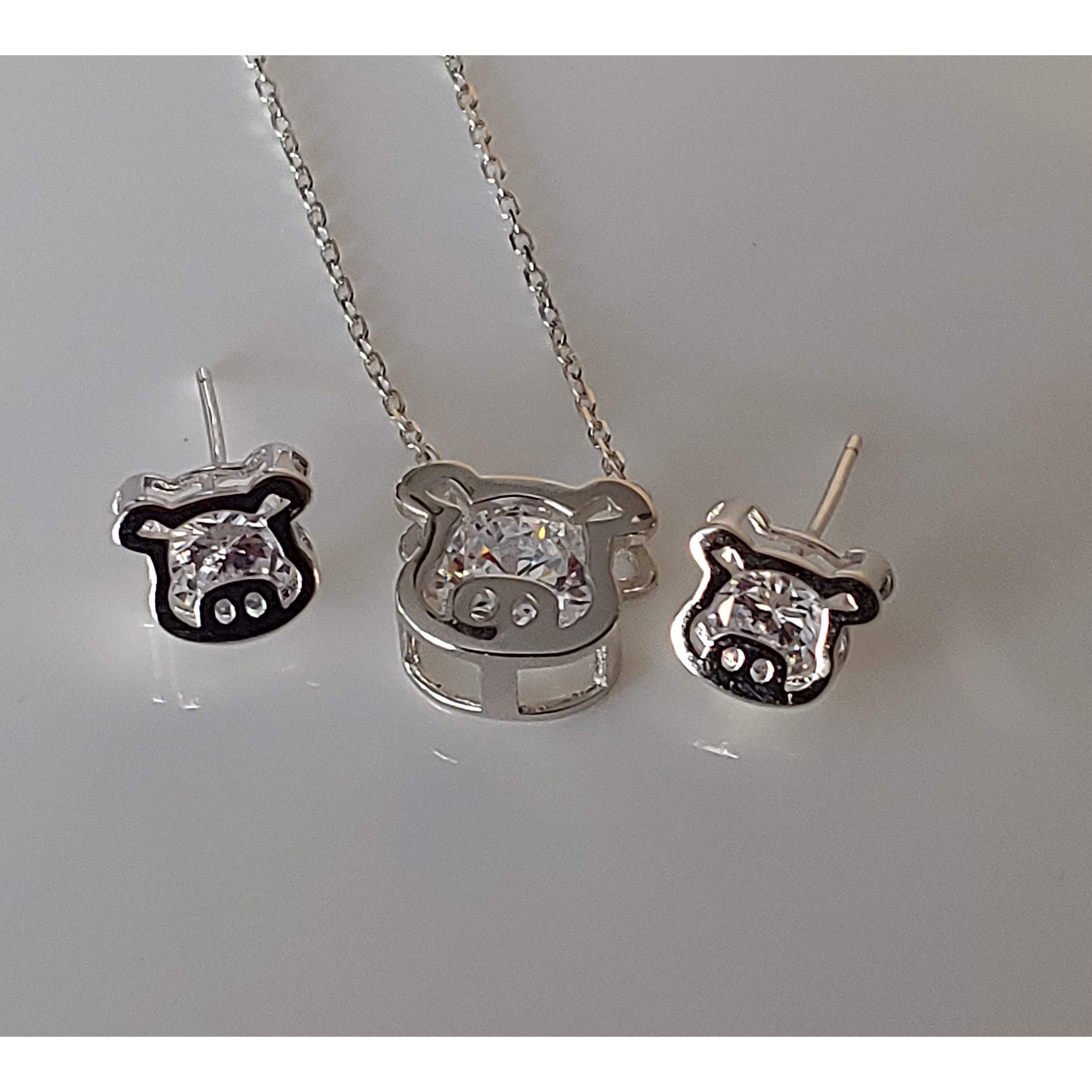 Pig Jewelry, Rings, Earrings and Necklaces Sterling Silver、mySite、g9winljtr