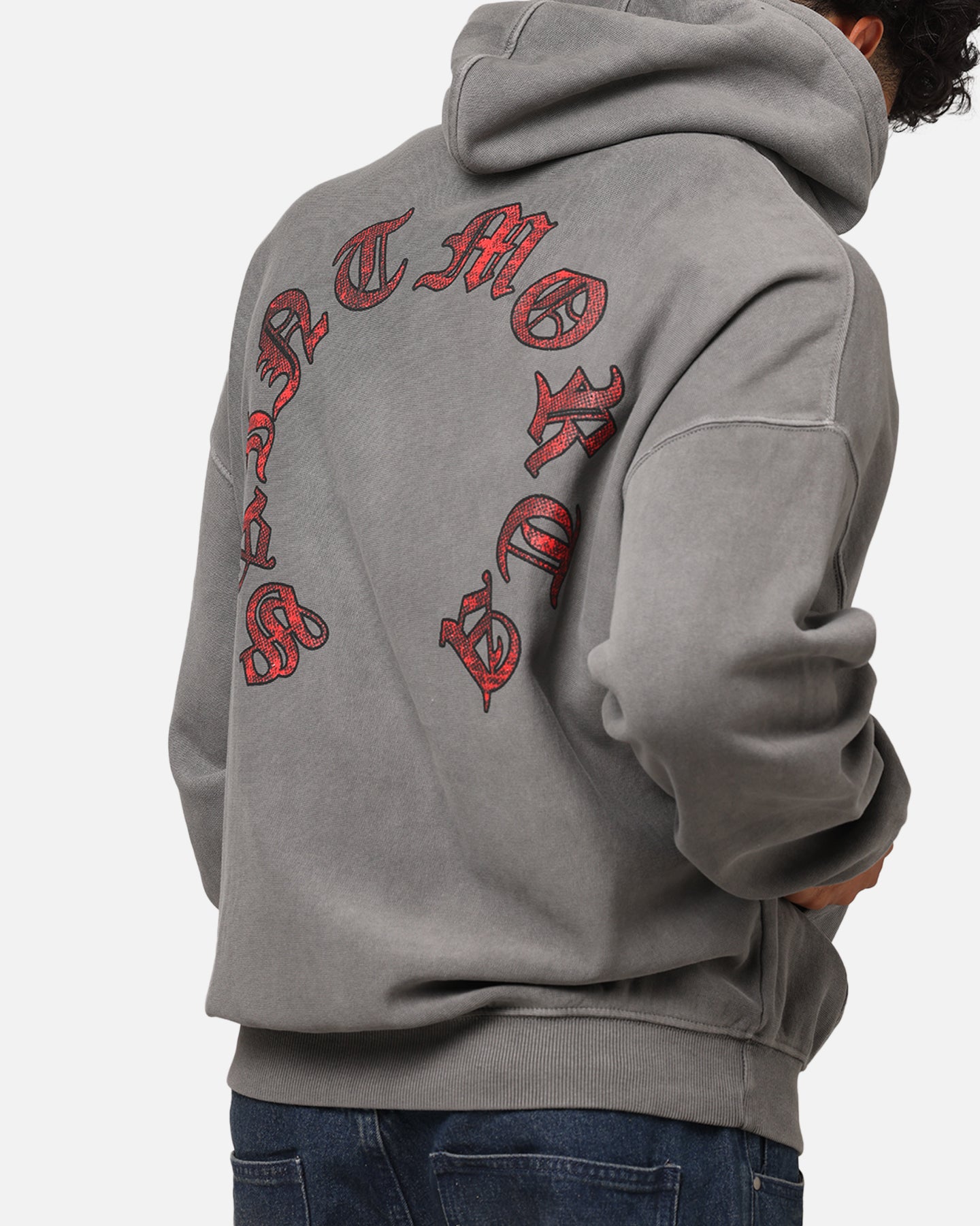 Saint Morta Worldwide Boxy Hoodie Washed Charcoal、mySite、zt4zffjzw