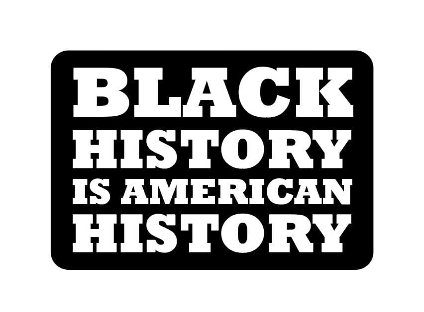  Vinyl Sticker - Black History Is American History、mySite、ghnorth