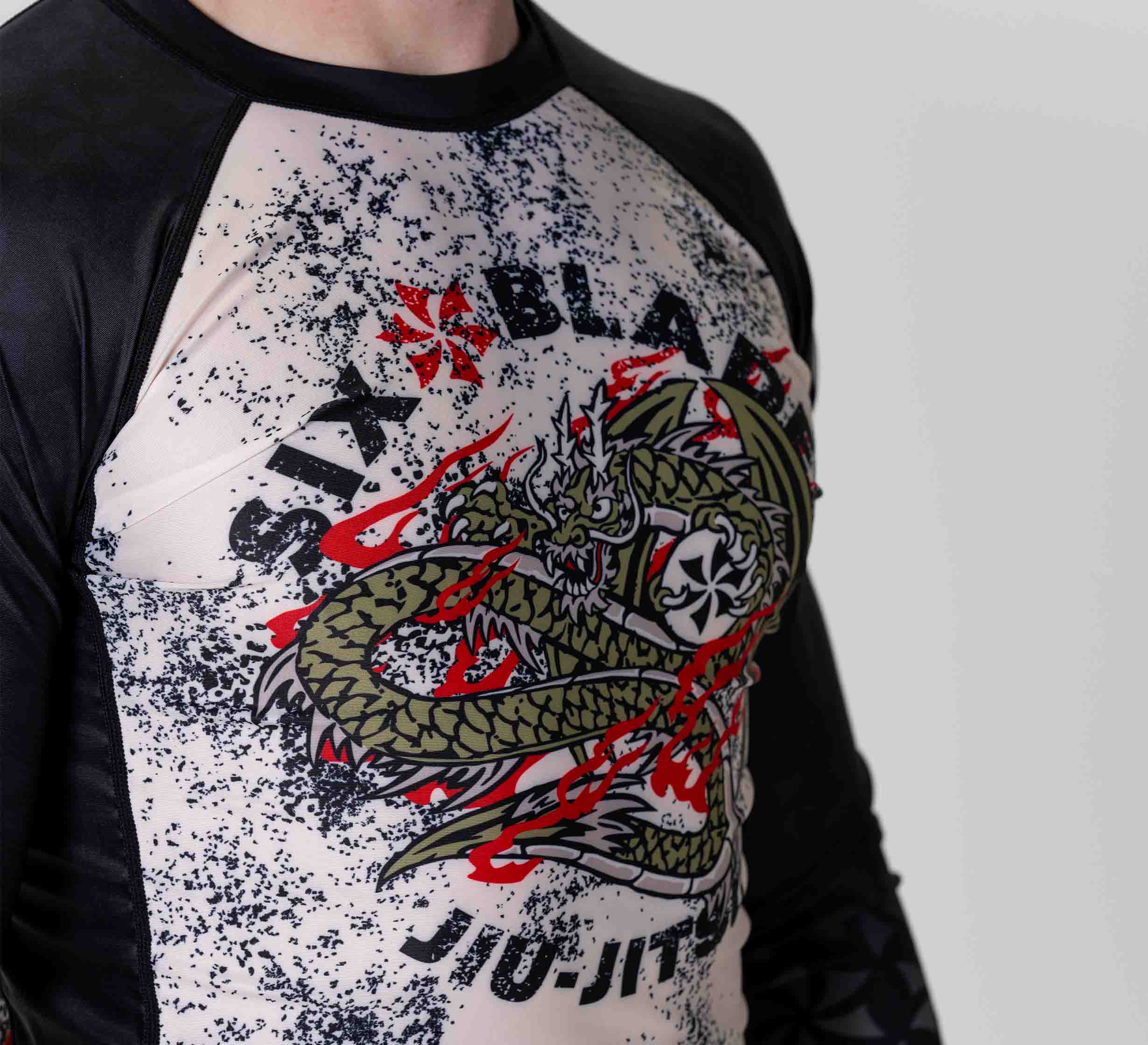 Six Blades Dragon Short Sleeve Flex Lite Rashguard、mySite、gigharbornorthrealestate