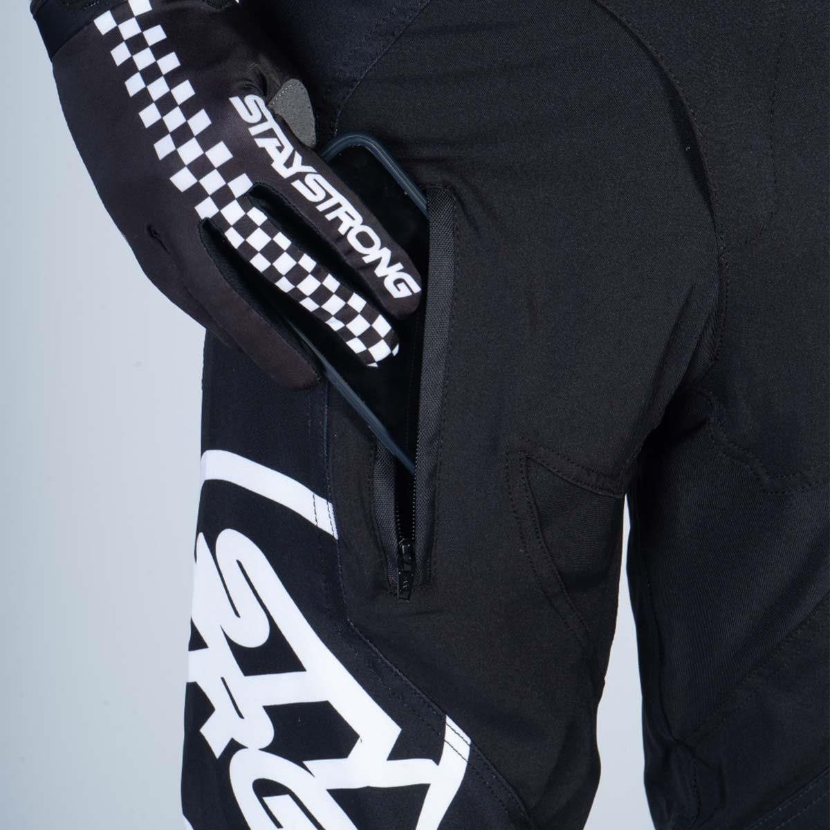  Stay Strong V1 Race Pants - Black/White、mySite、merchandisen