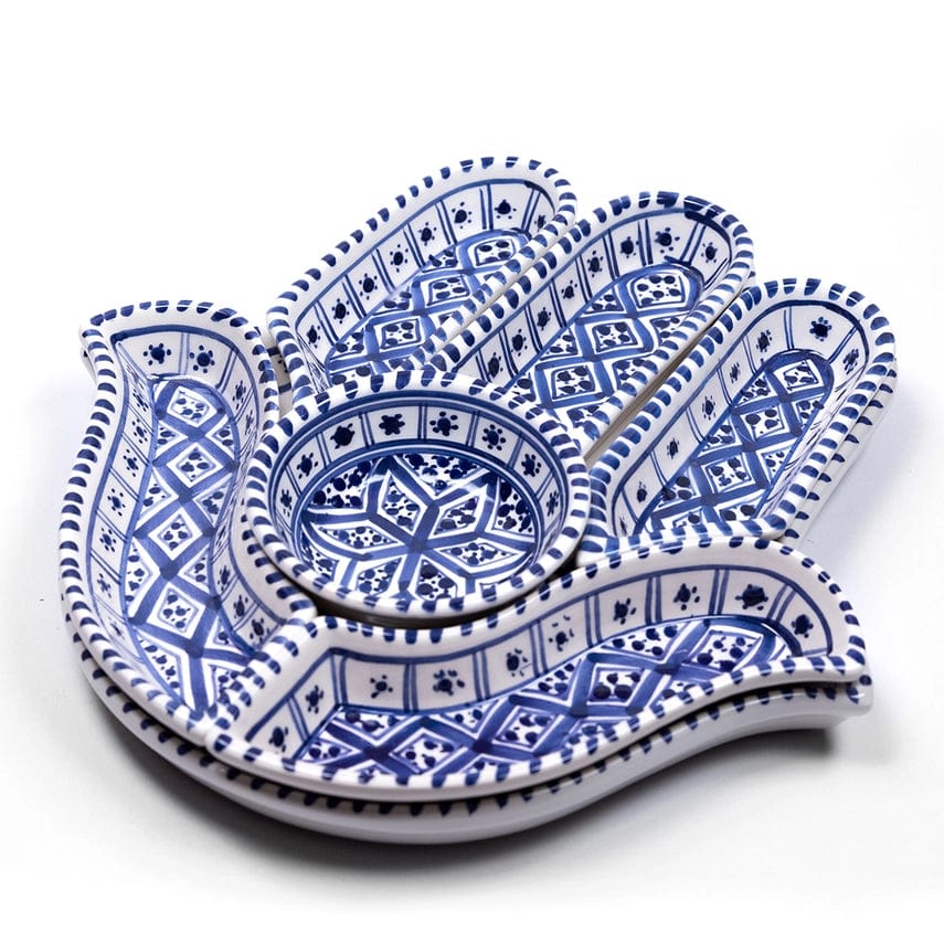 Mezze Blue Hamsa Dipping and Serving Set、mySite、topwebapps