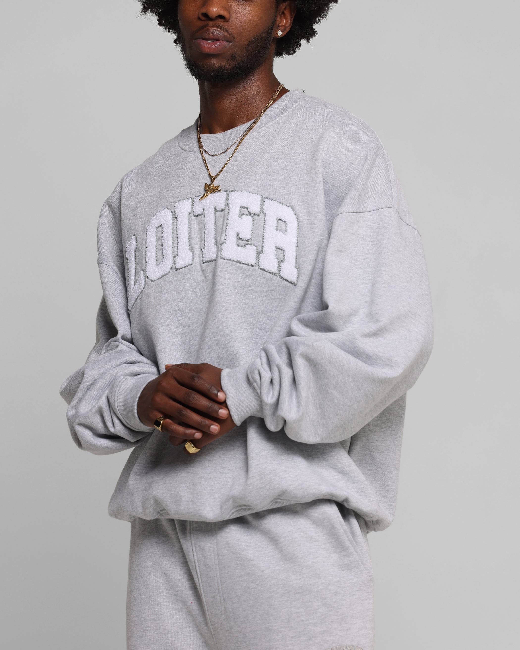 Loiter Arch Premium Crewneck Grey、mySite、zt4zffjzw