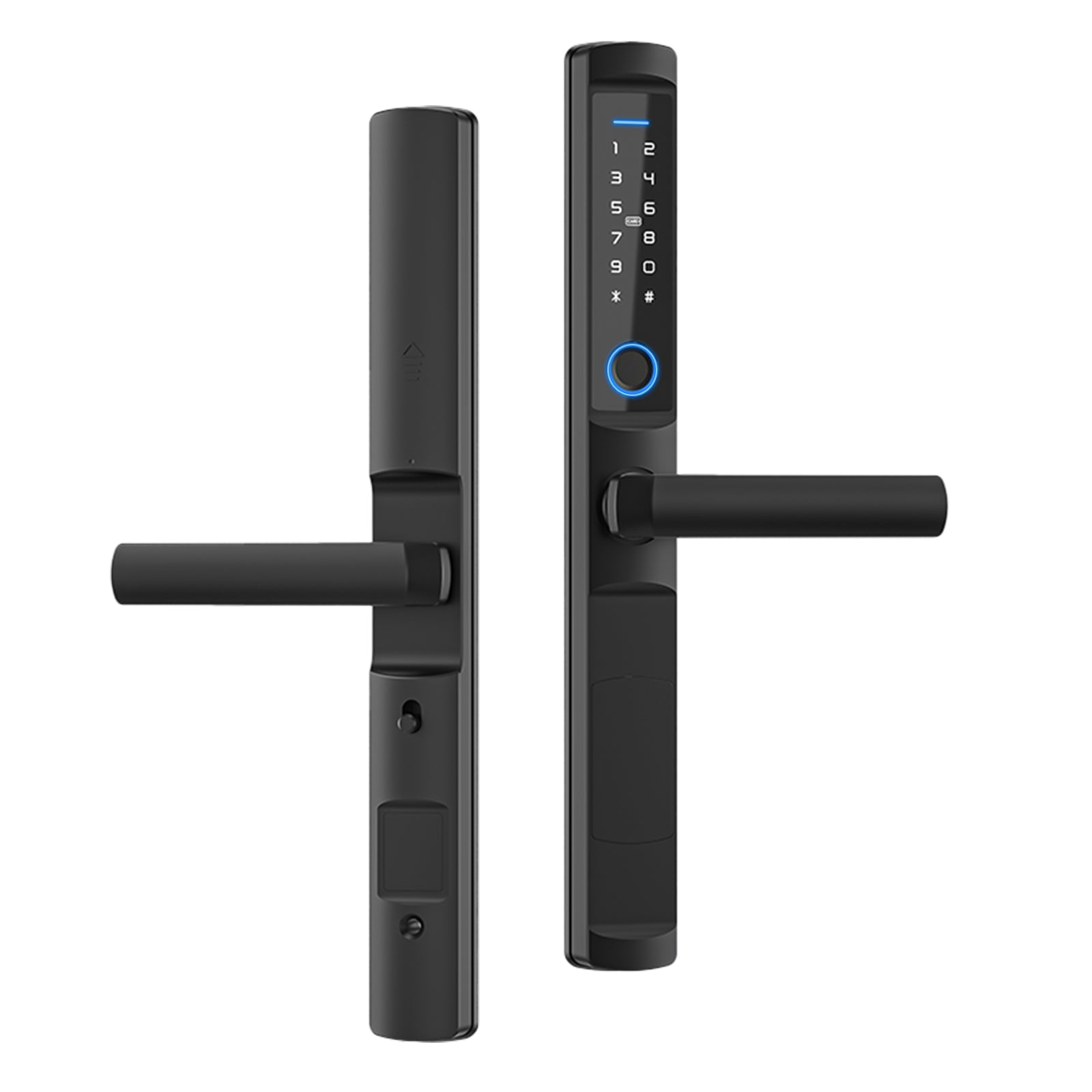 MOES WiFi Smart Narrow Side Fingerprint Coded Door Lock Remote Control Waterproof Two Handle Optional、mySite、fannypackpong