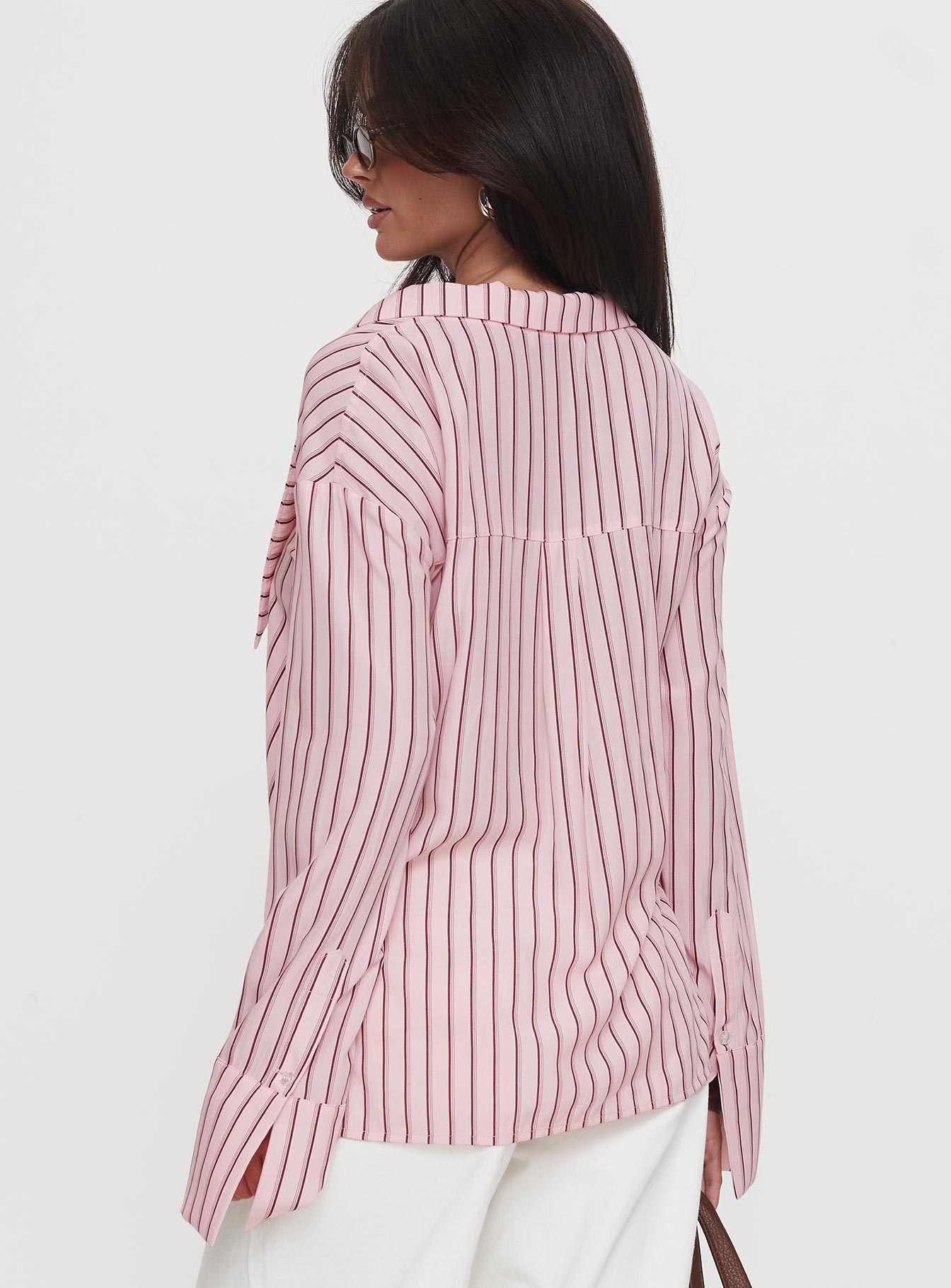 Calistoga Deep Collar Shirt Pink Stripe、mySite、solidvoid