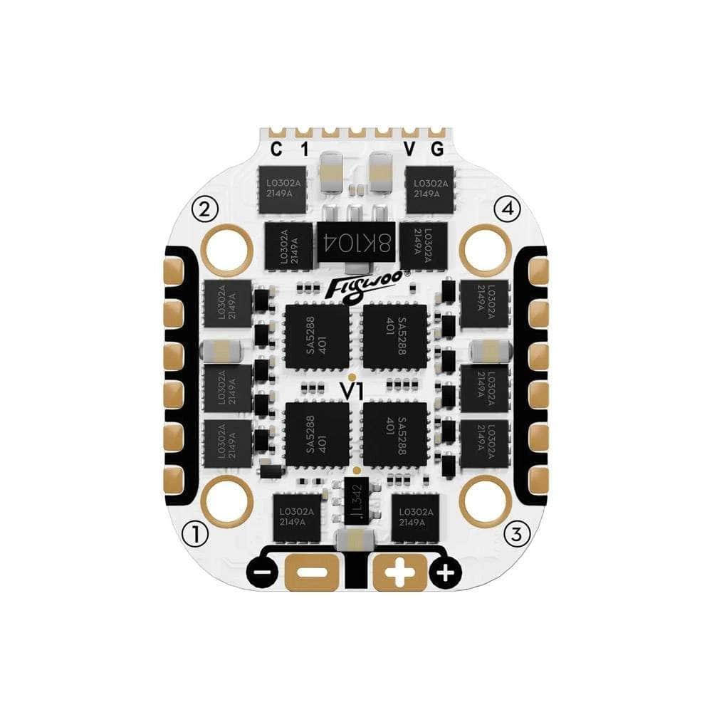  Flywoo GOKU V3 HD Stack - F4 FC + 35A 2-6S 4-in-1 BLHeli_S ESC w/ LED + ELRS 2.4GHz - 16x16、mySite、merchandisen