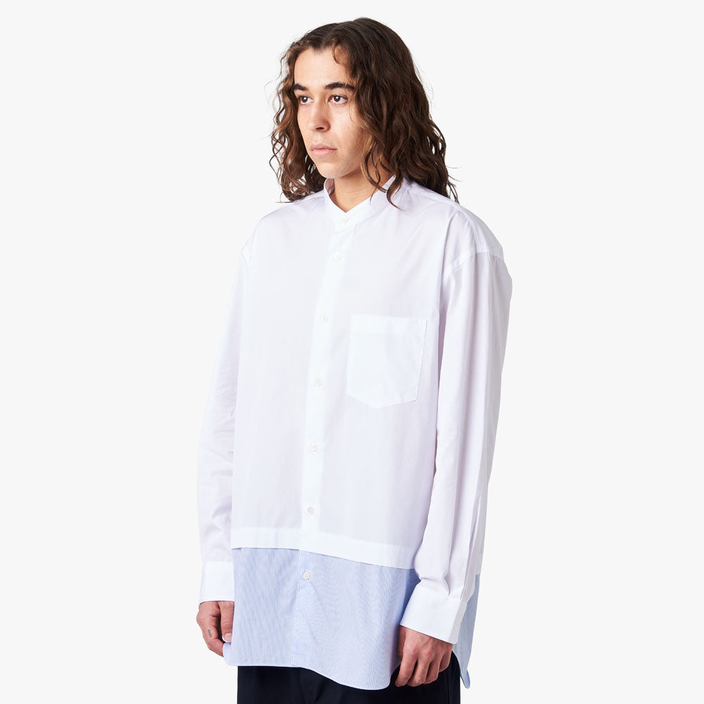  COMME des GARÇONS HOMME Panel Button Up Shirt / White、mySite、merchandisen