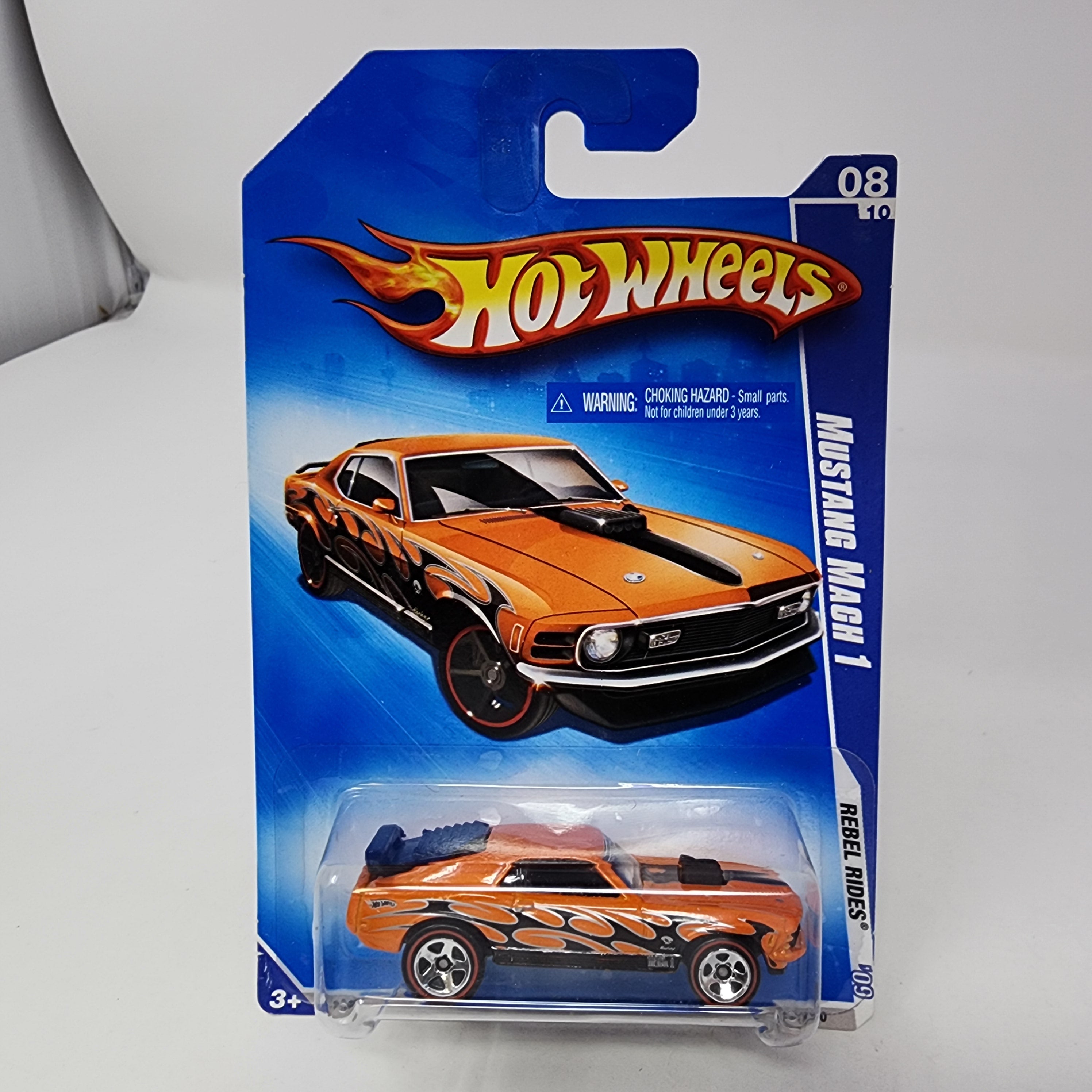 Mustang Mach 1 * Orange w/ Redline Tires * Hot Wheels 2009、mySite、hgirdovlk