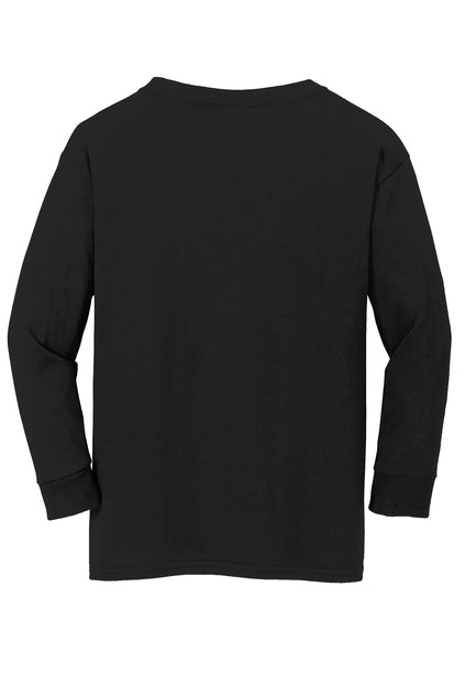 Gildan Heavy Cotton Long Sleeve Tee - Black、mySite、noshort