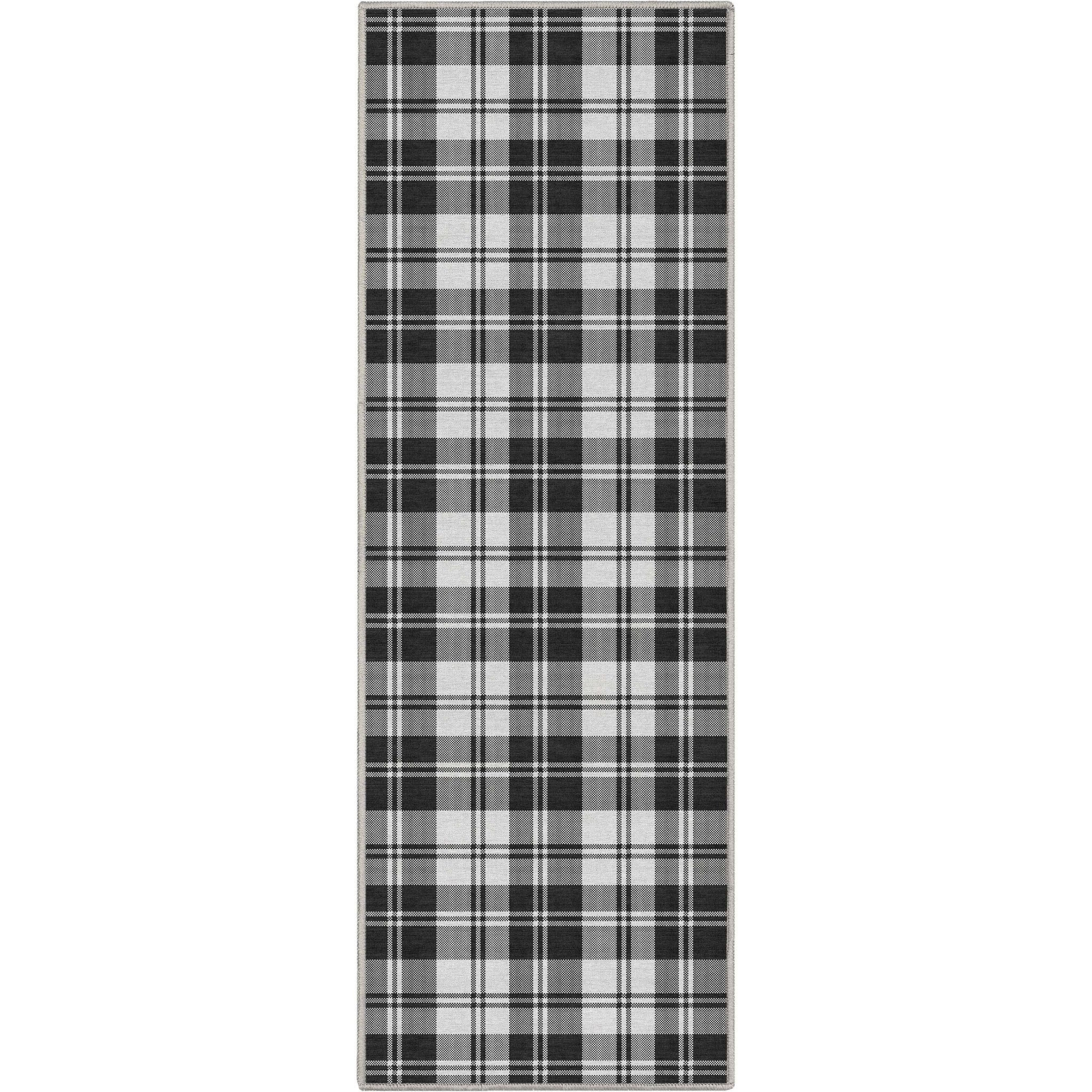 Plaid Modern Geometric Boxes Flat-Weave Rug、mySite、gigharbornorthrealestate