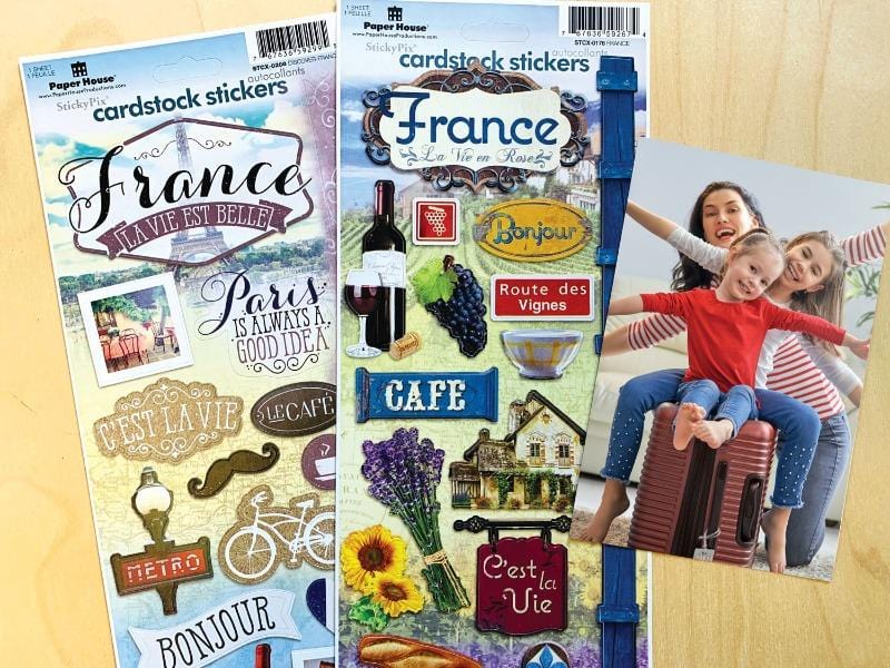  Scrapbook Stickers - France Value Pack、mySite、ghnorth
