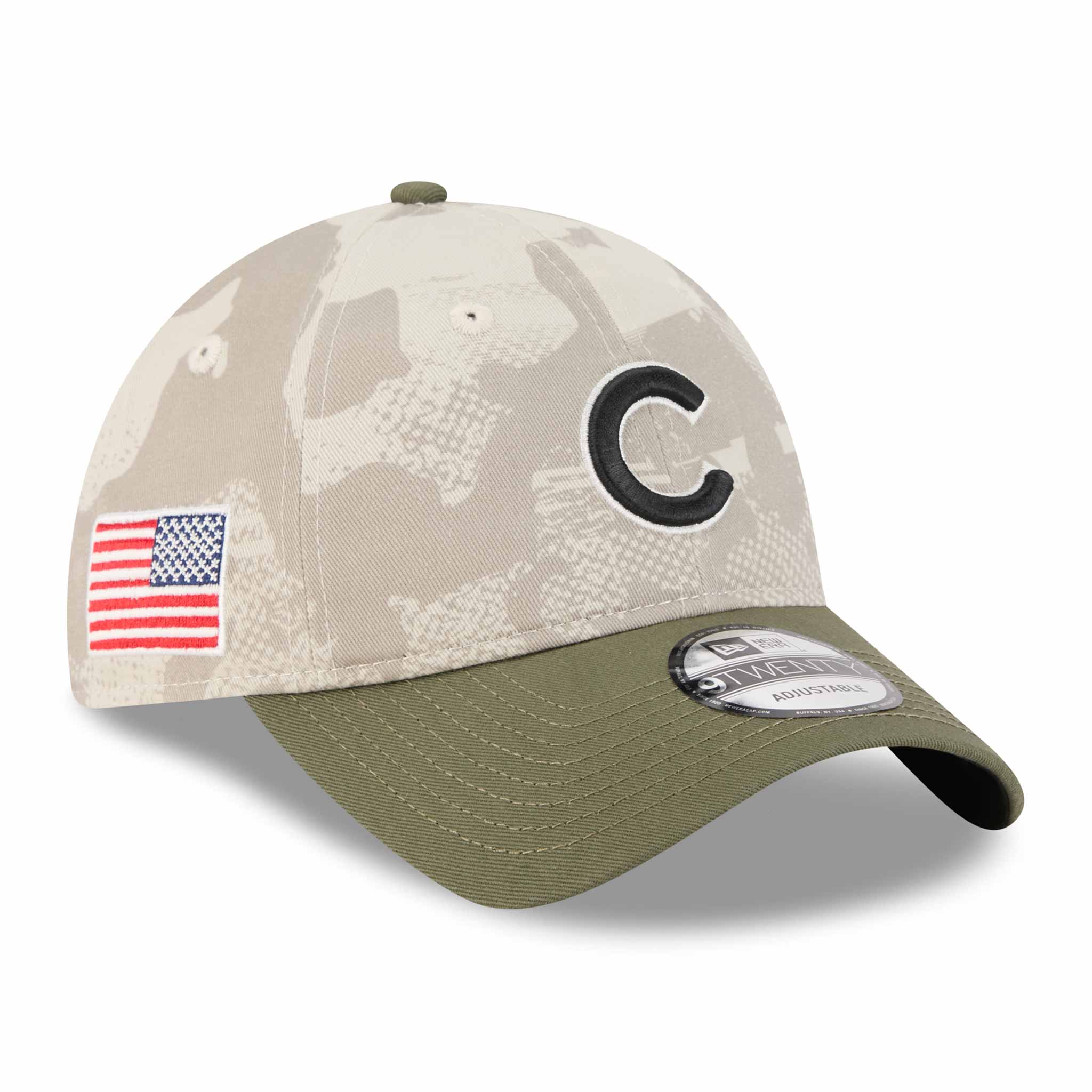 Chicago Cubs New Era 2025 Armed Forces Day 9TWENTY Adjustable Cap、mySite、vikingsvslions