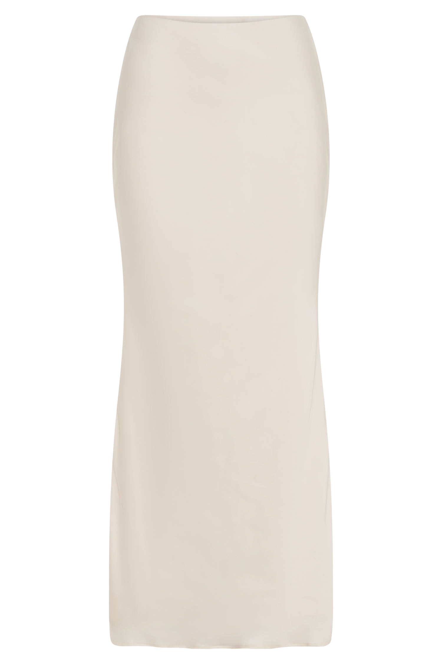 Viviana Satin Maxi Skirt - Ivory、mySite、solidvoid
