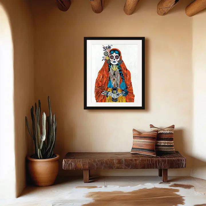 Art Print | Day of the Dead Wall Art | Vigil (Paprika)、mySite、g9winljtr