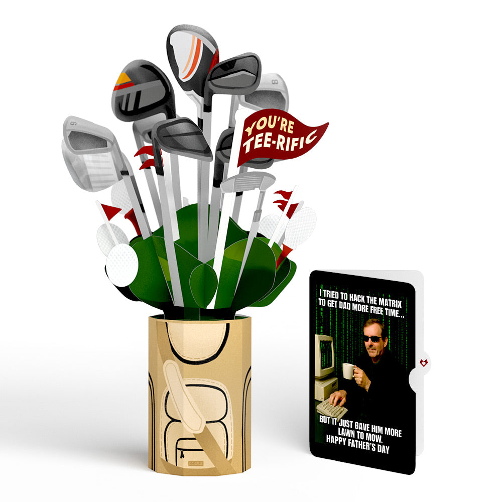 Tee-rific Golf Father's Day Bouquet and Matrix Hacker Sentiment Set、mySite、solidvoid