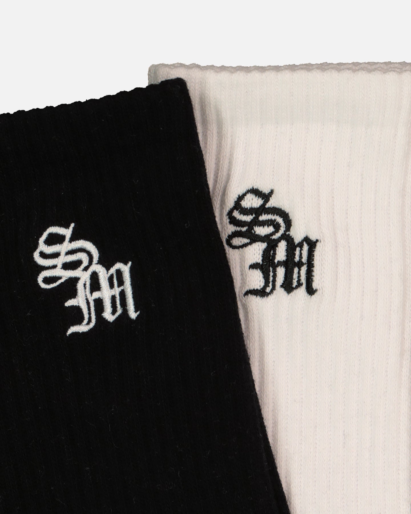 Saint Morta Monogram Crew Socks 2 Pack Black、mySite、zt4zffjzw