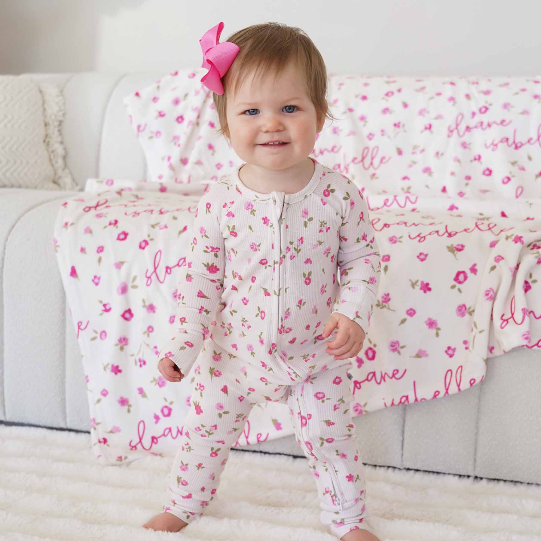  Penny's Posies Bamboo Waffle Convertible Zip Romper、mySite、layawaytickets