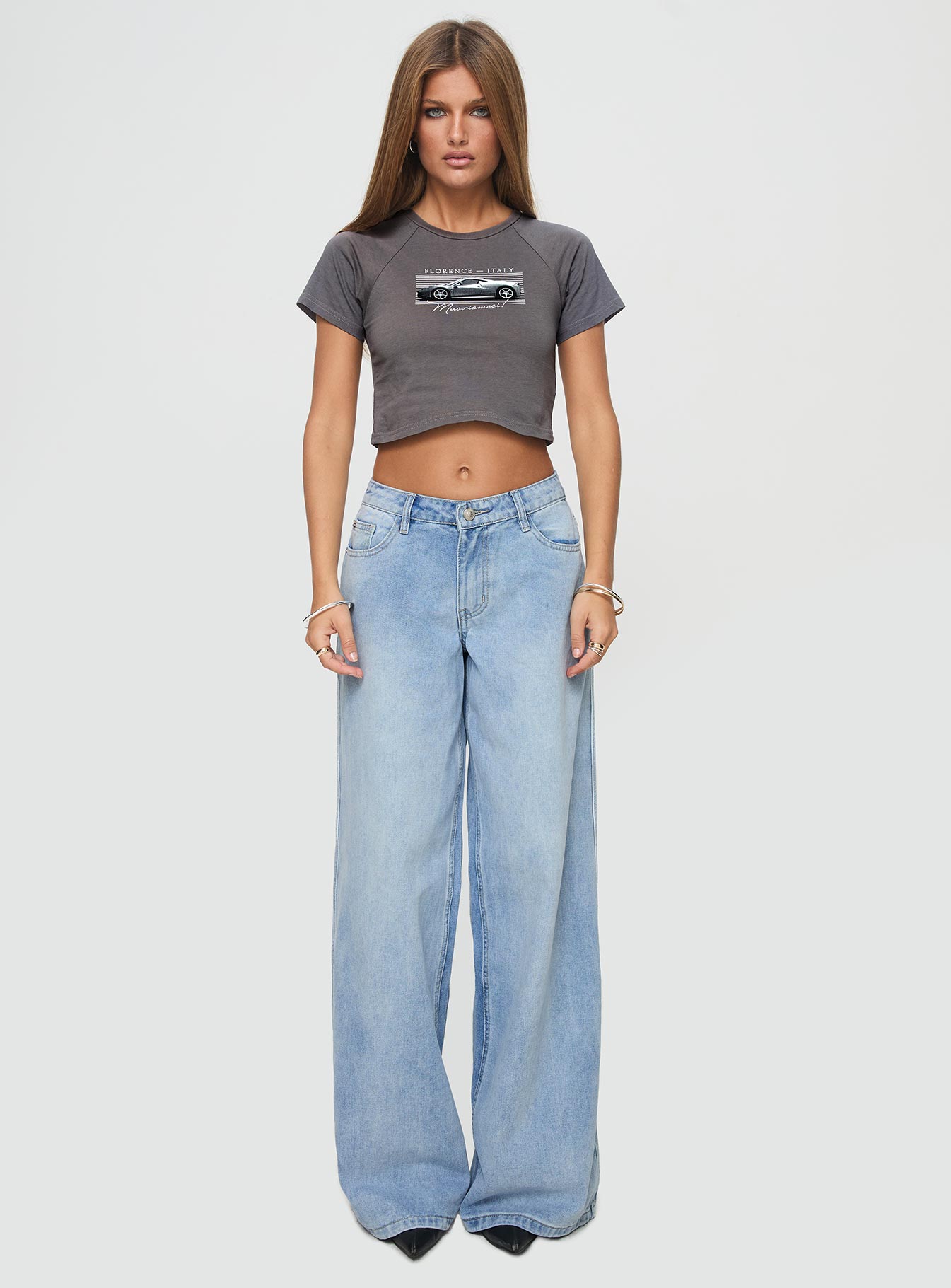 Racing Florence Baby Tee Black、mySite、solidvoid