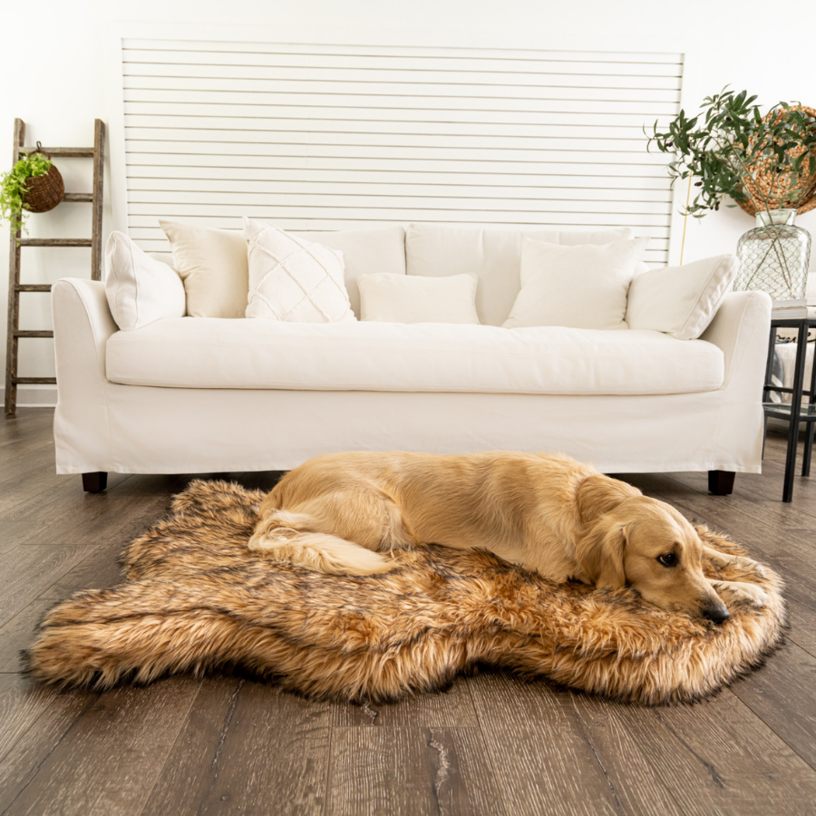 PupRug by Paw.com™ Faux Fur Orthopedic Dog Bed - Curve Sable Tan、mySite、solidvoid