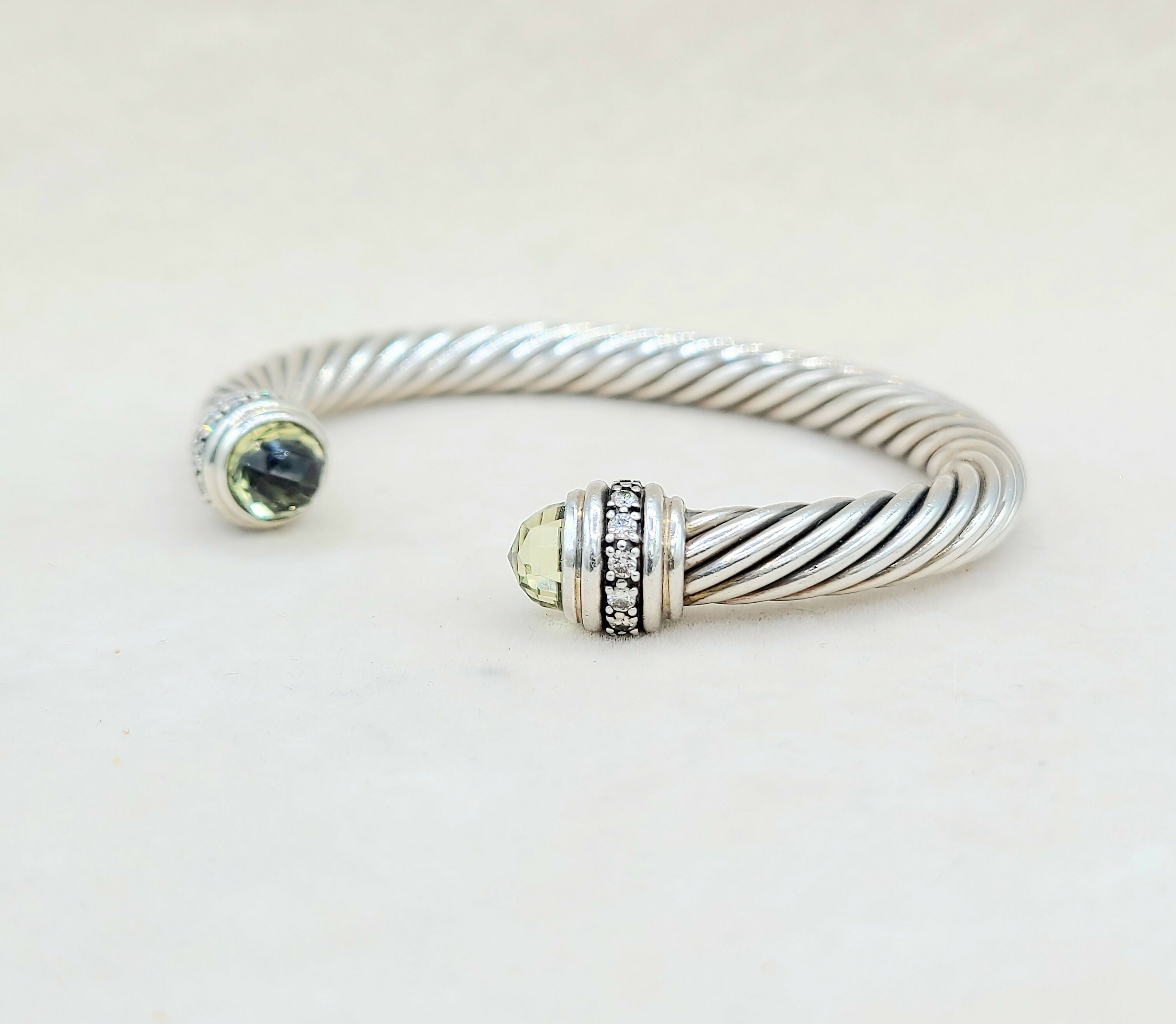 David Yurman Cable Classics Bracelet 7mm Lemon Citrine & Diamonds、mySite、hinf8tx79