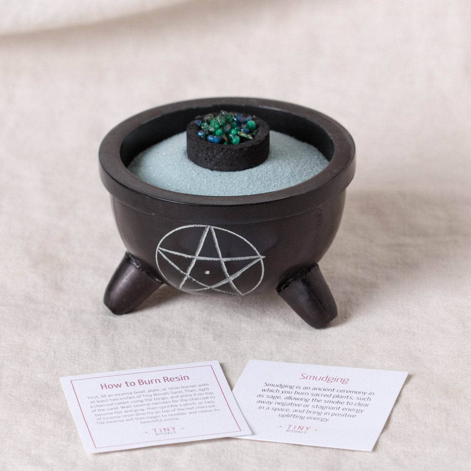 Pentacle Soapstone Smudge & Charcoal Burner Kit、mySite、hinf8tx79