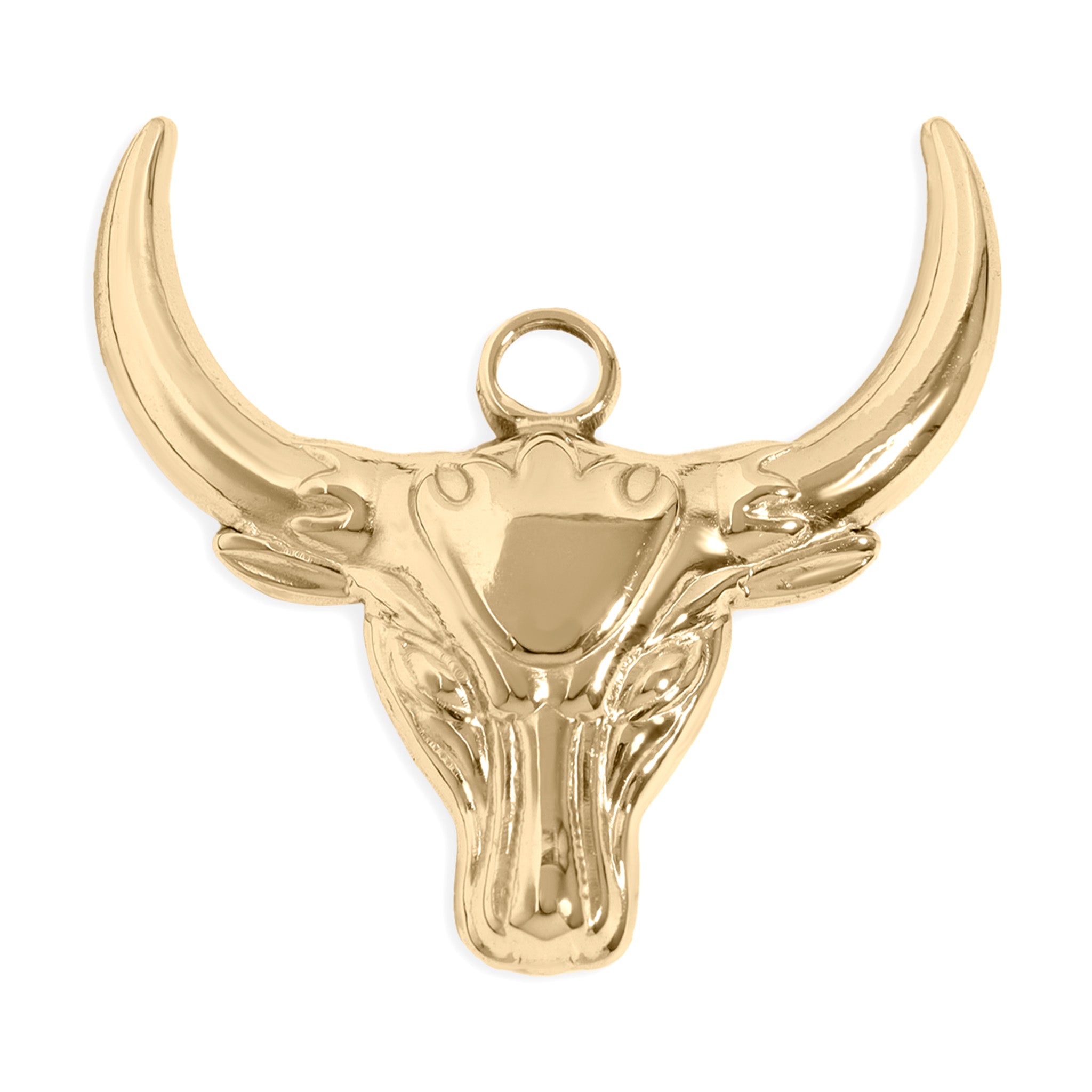 18K Gold PVD Stainless Steel Bull Charm / PDL0189、mySite、dreamappss