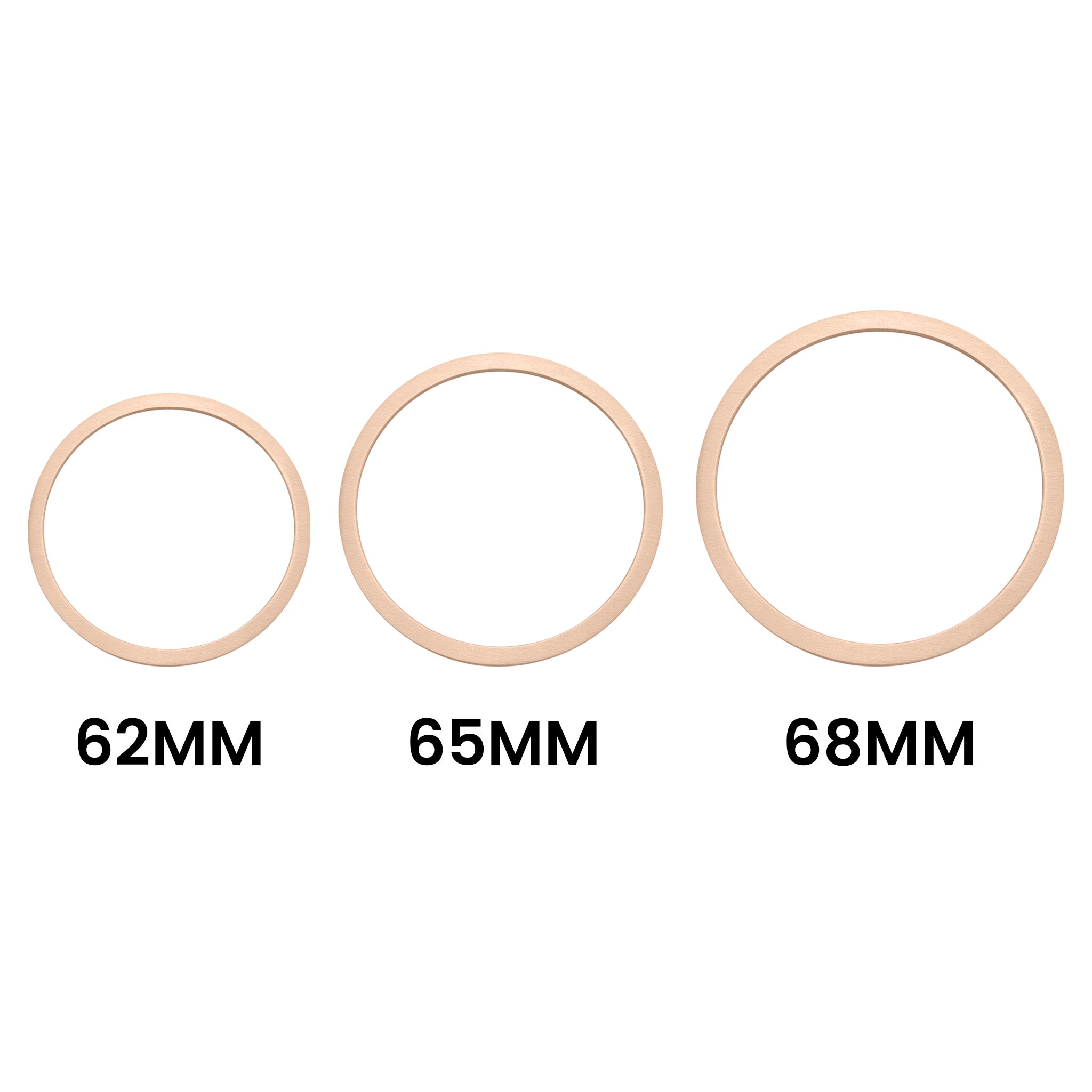 Stainless Steel 18K Rose Gold PVD Coated Blank Bangle Bracelet / SBB0079、mySite、dreamappss