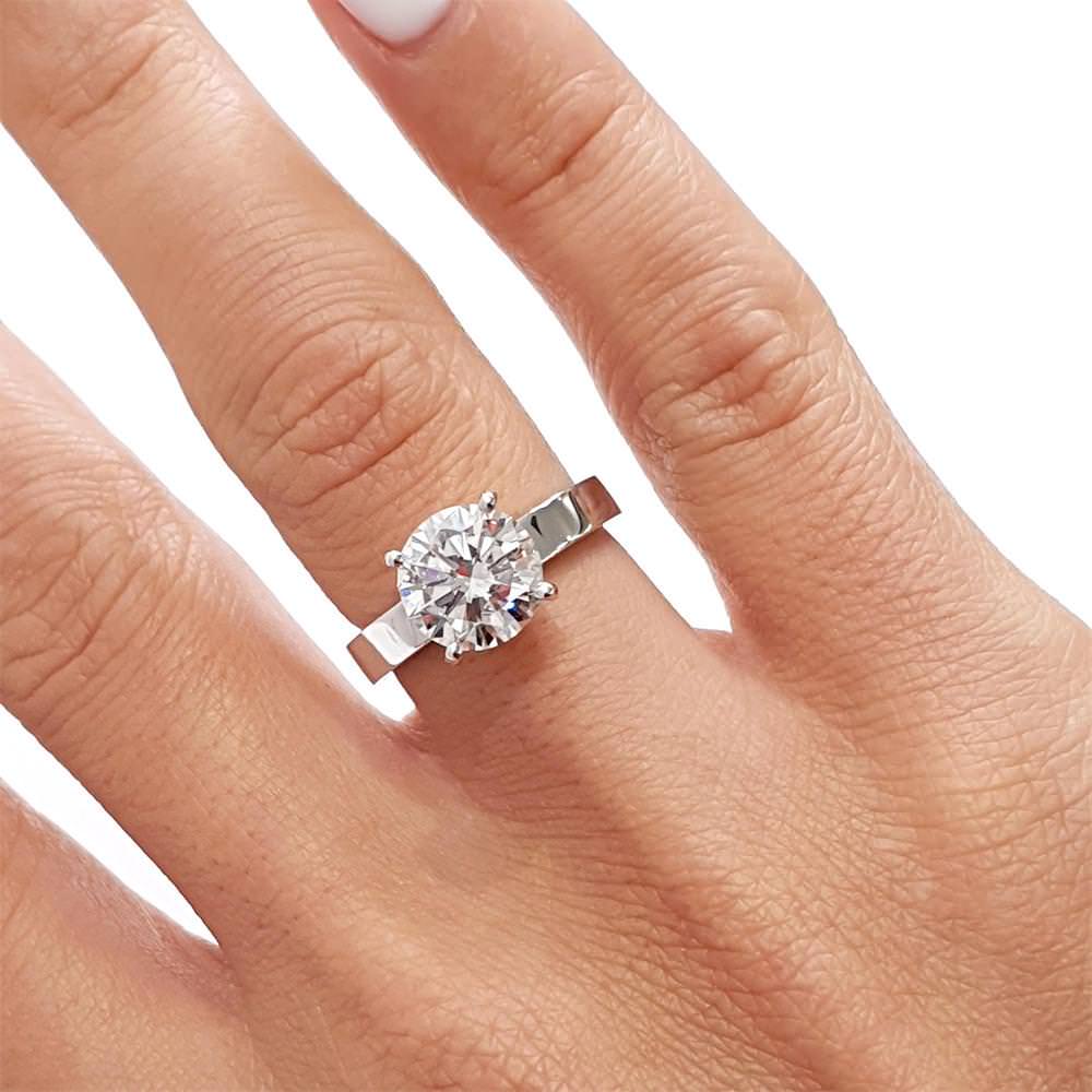 Kaia Lab Grown Diamond Ring -14K White Gold、mySite、hinf8tx79
