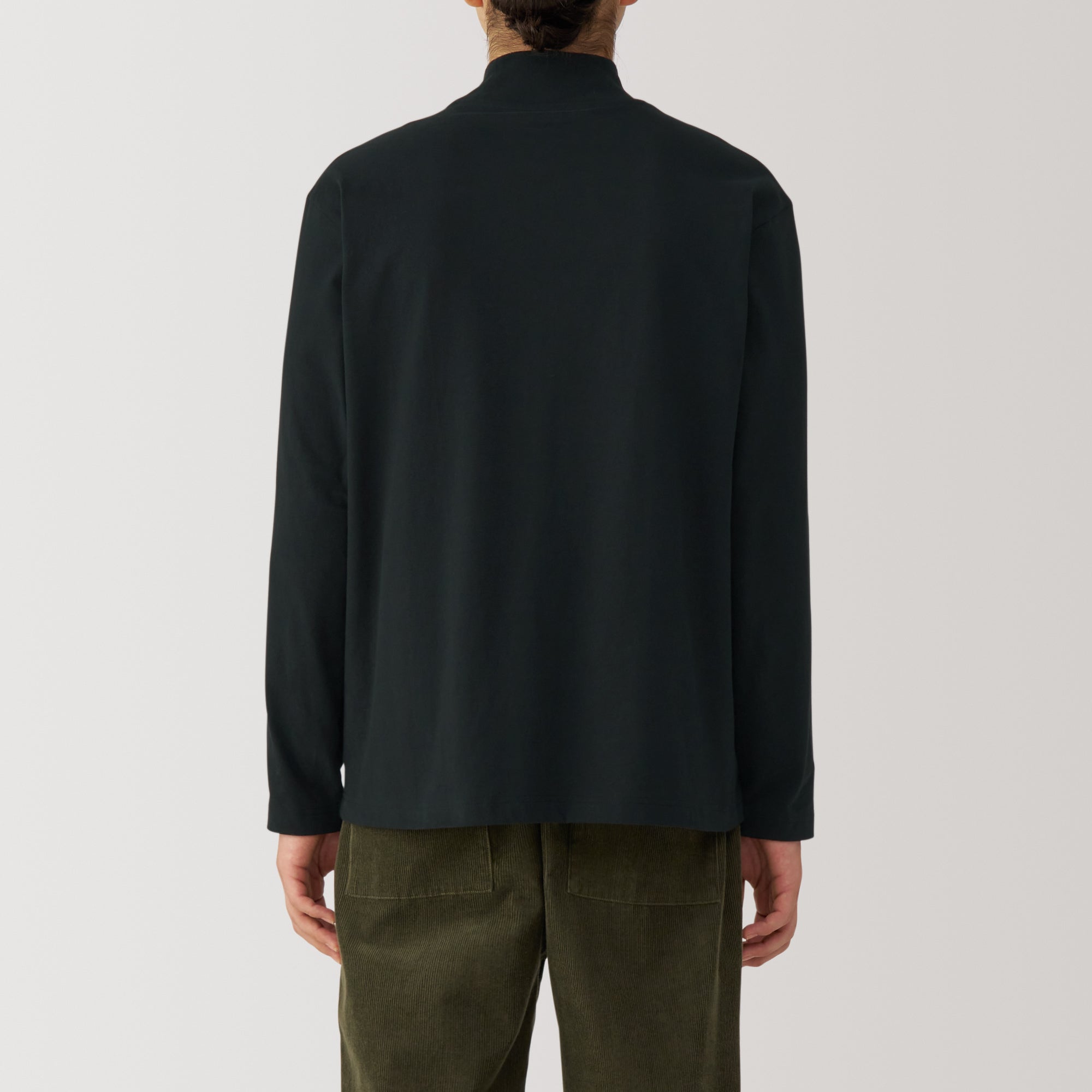  Men's Brushed High Neck Long Sleeve T-Shirt、mySite、sugarbowlscore