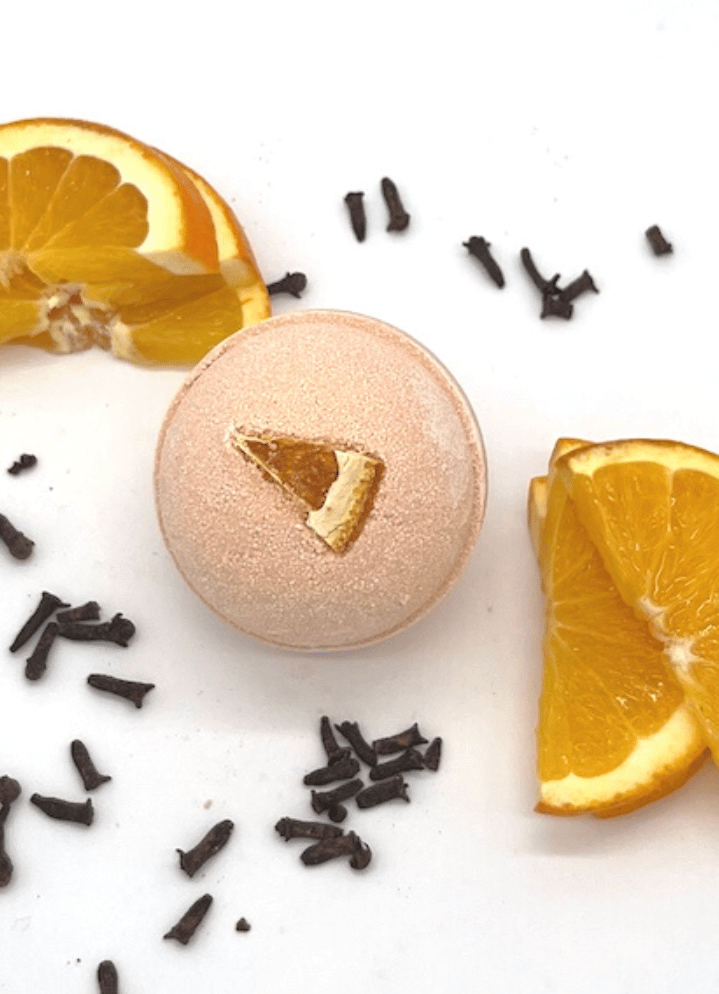  Orange Clove Pomander Argan Bath Bomb (4.5oz)、mySite、elrpsem3k
