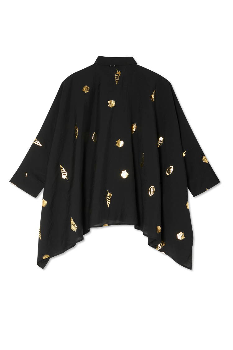 Black Shell Cape Shirt、mySite、solidvoid