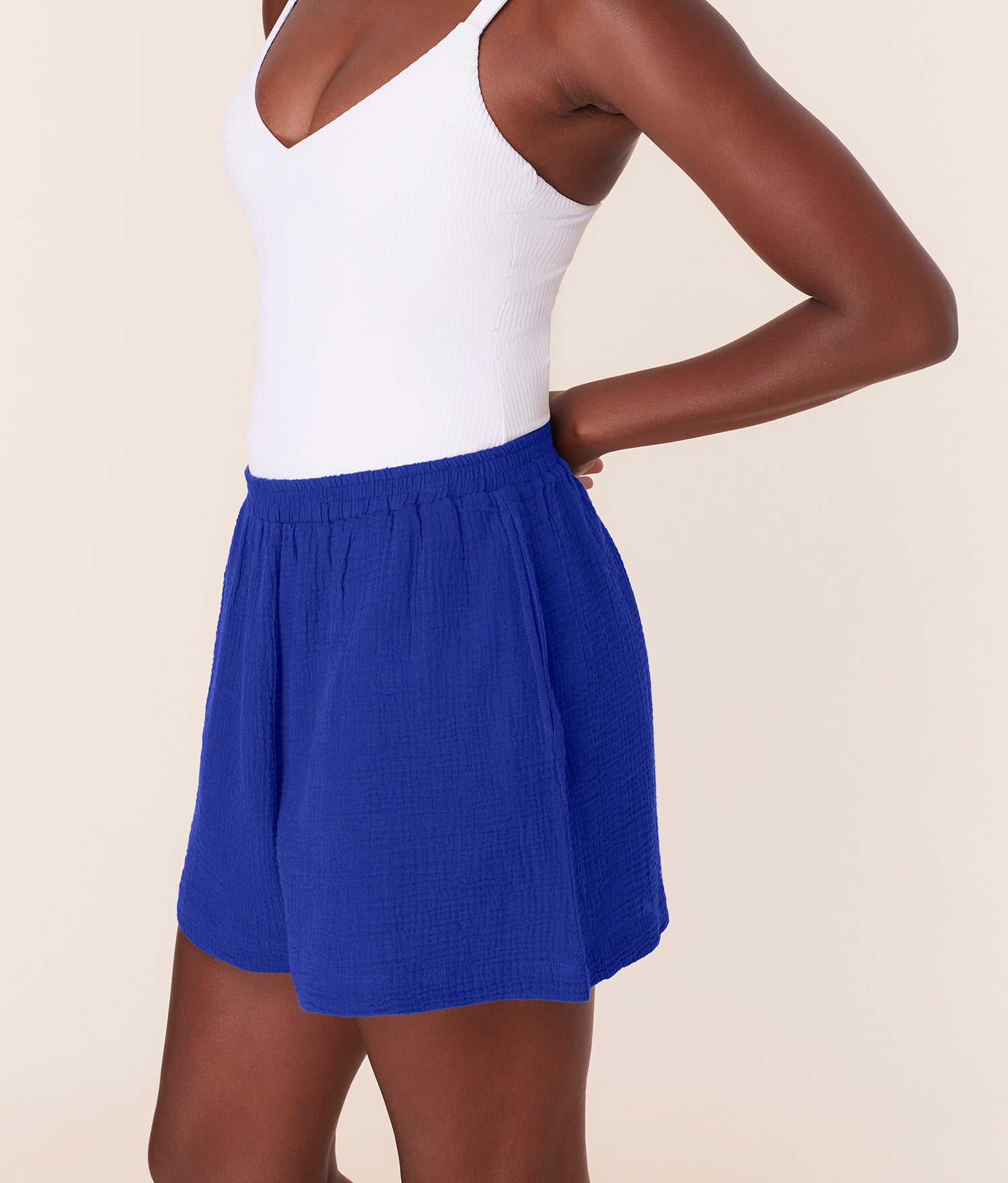  The Mullins Short - Cotton Gauze - Mazarine、mySite、ashleygrahame