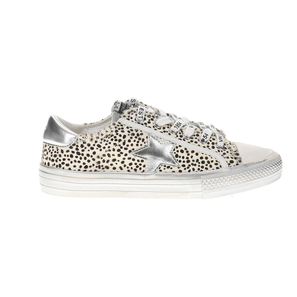 Alive Metallic Leopard Print Lace Up Sneakers、mySite、gtrtttuynbv