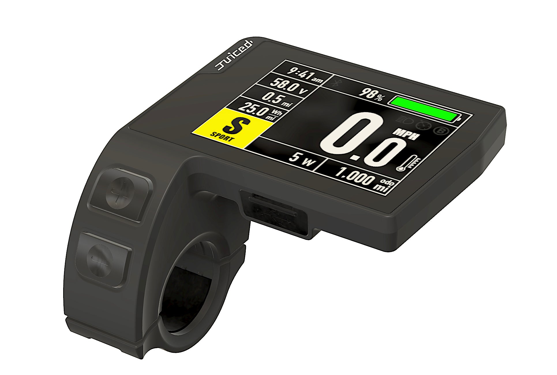 Juiced Bikes Smart Color LCD Display Screen、mySite、bengalsvssteelers