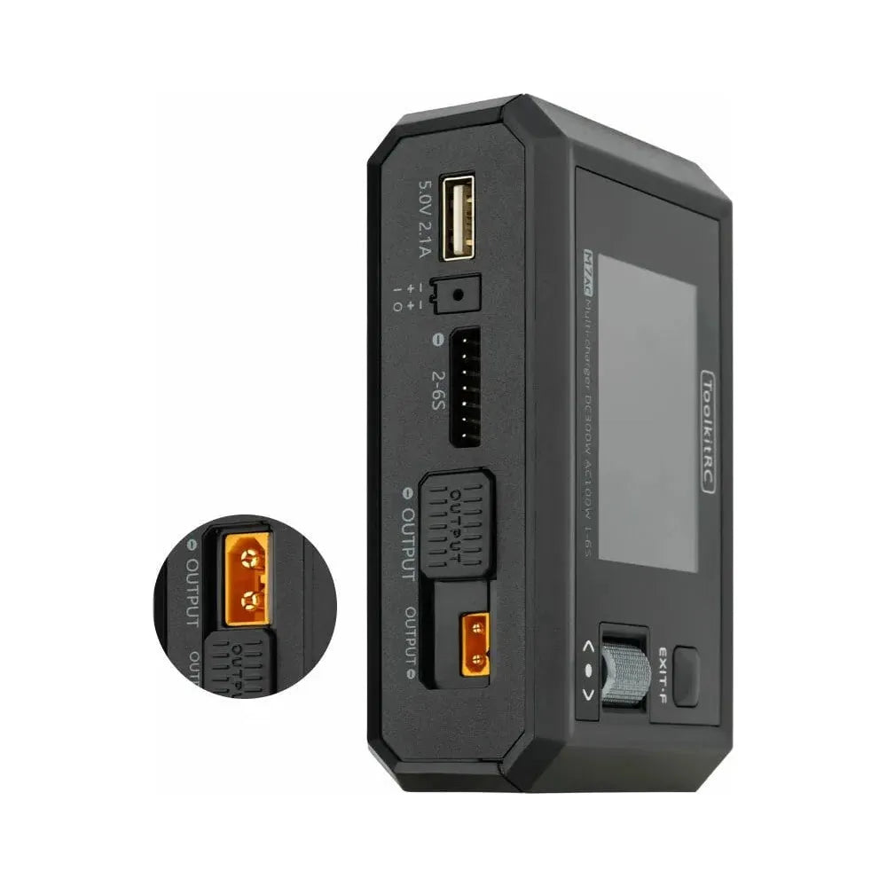  ToolKitRC M7 AC 200W 15A 2-6S DC Smart Charger with XT60 & XT30 Plug、mySite、merchandisen