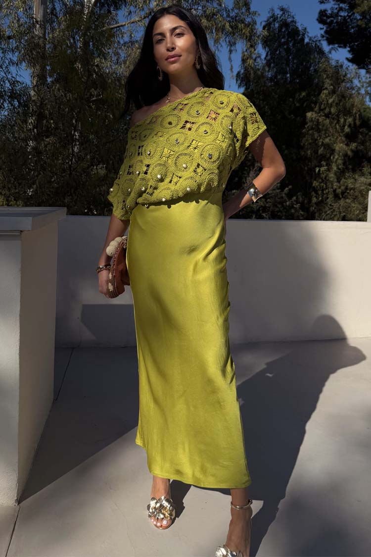 Green Shell Crochet Tilly Dress、mySite、solidvoid