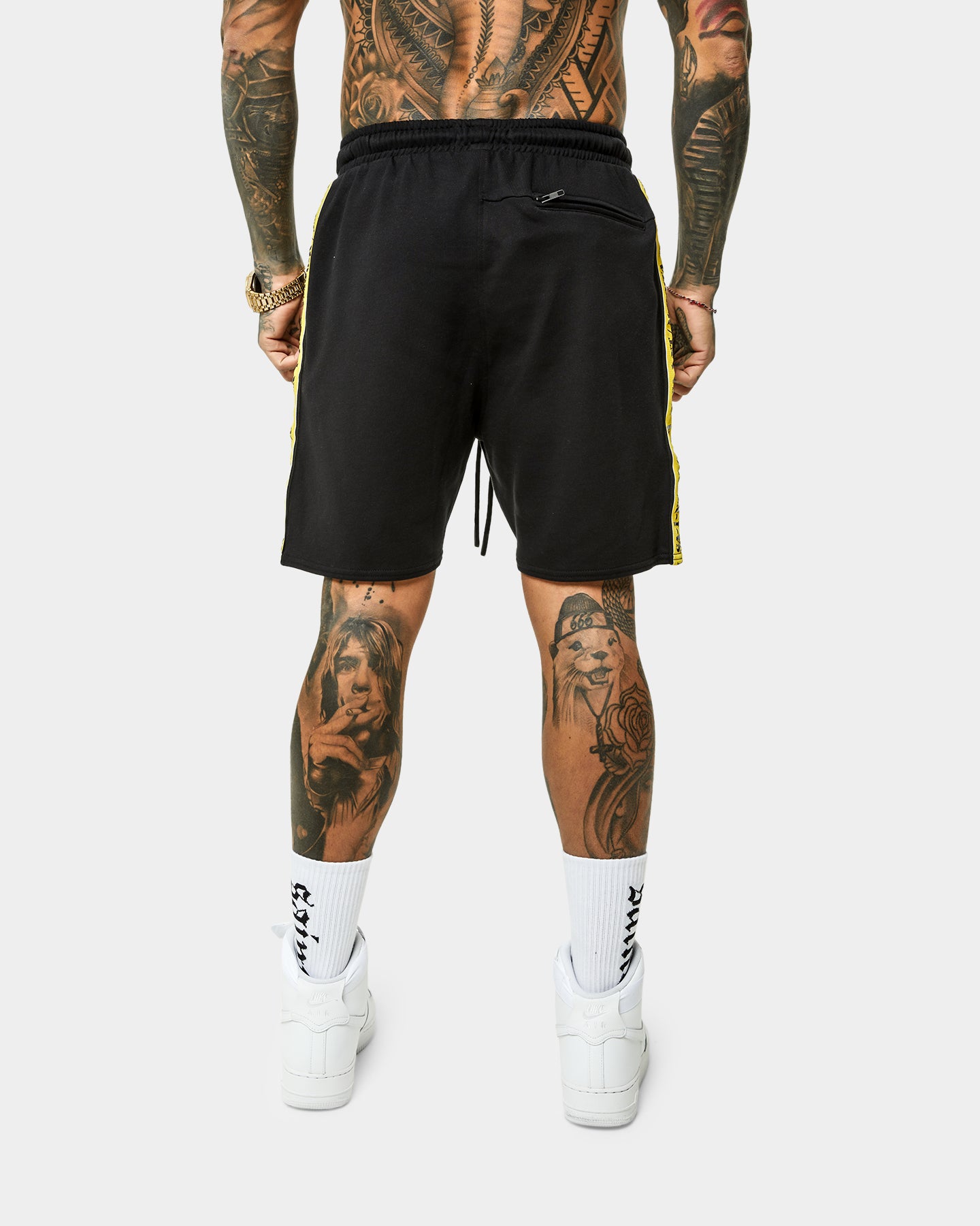 Saint Morta Monolith Sport Track Shorts Black/Yellow、mySite、zt4zffjzw