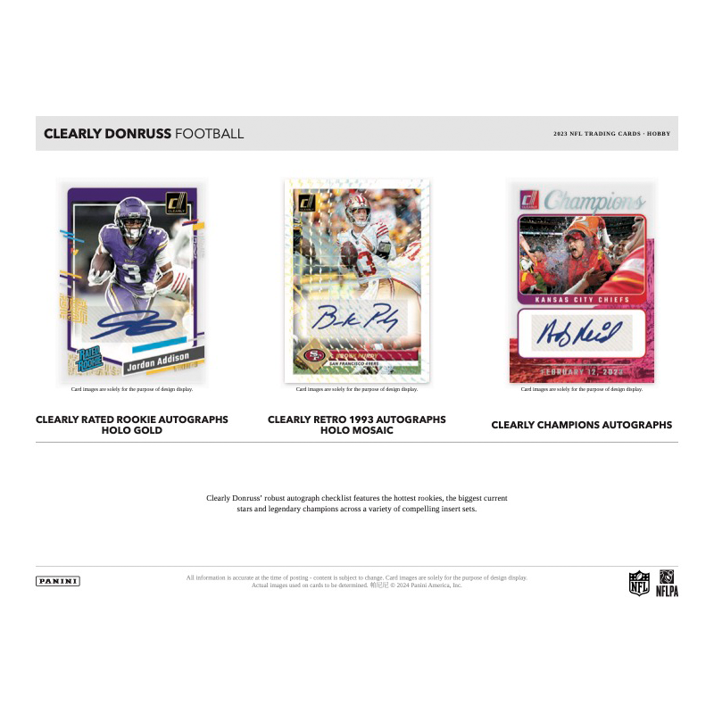 2023 Panini Clearly Donruss Football Hobby Box、mySite、waistdrama