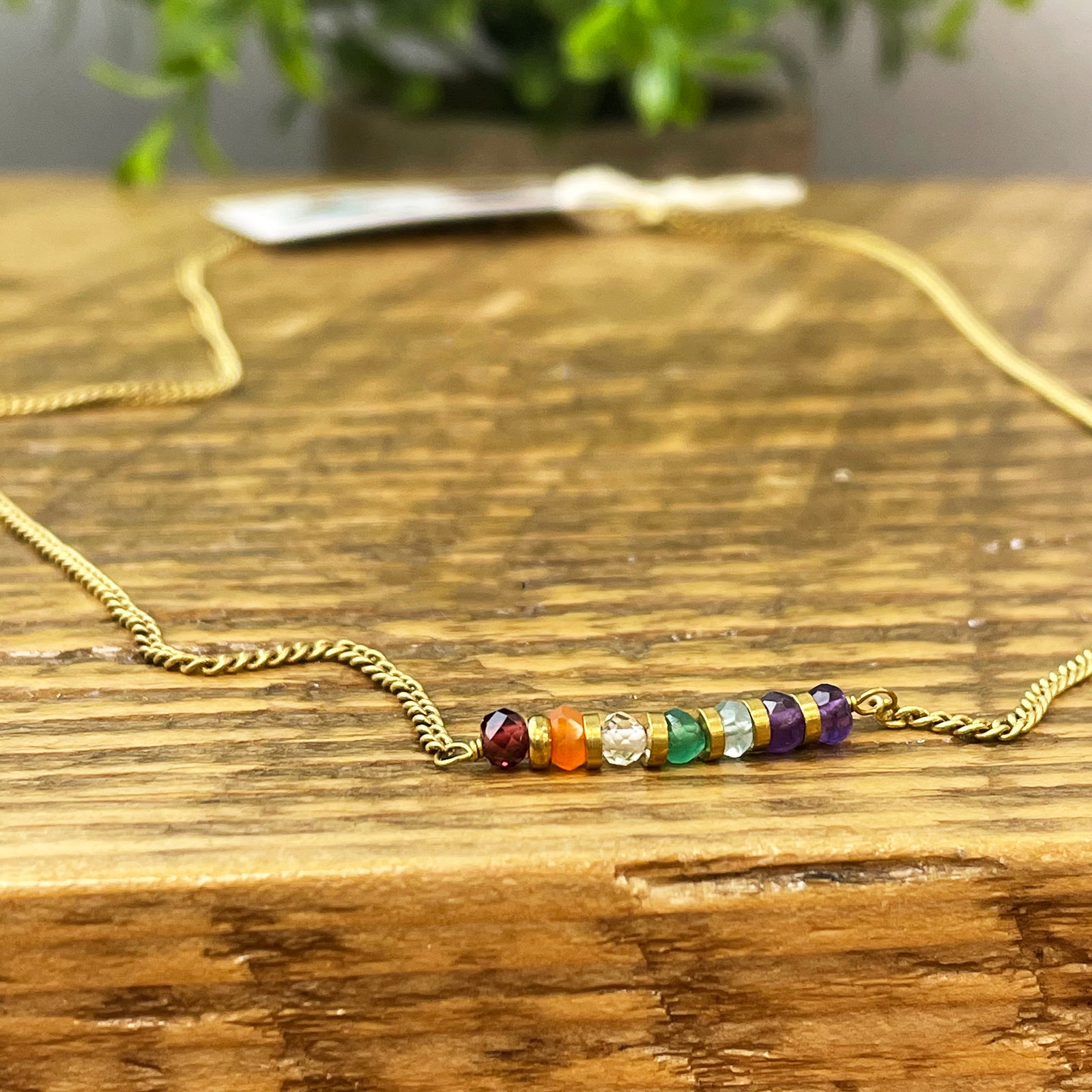 Delicate Beaded Chakra Necklace、mySite、topwebapps