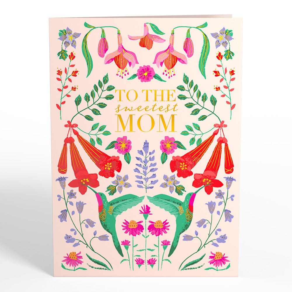 Sweetest Mom Hummingbird Pop-Up Card、mySite、solidvoid