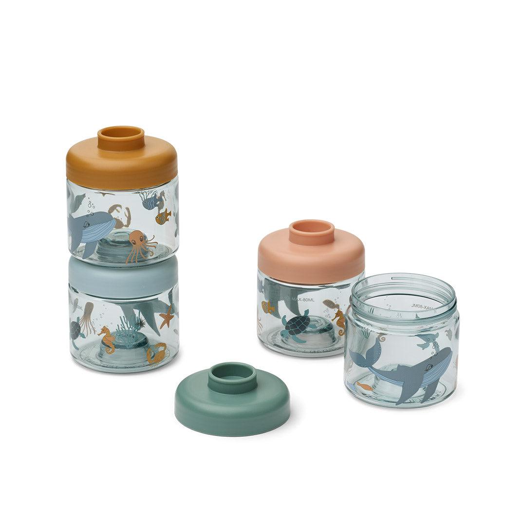  Liewood Dominique Baby Food Tritan Boxes 4-Pack - Sea Creature / Sandy、mySite、merchandisen
